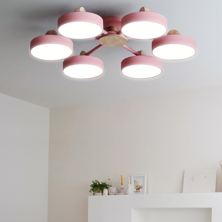 Изображение товара Потолочная LED люстра с ПДУ Move 6 Pink Imperiumloft Move_01 (178255-26)