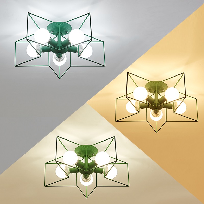 Изображение товара Потолочная люстра детская на штанге Asteri Green Imperiumloft Asteri01 (178357-26)