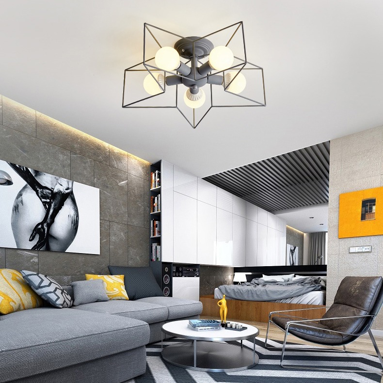 Изображение товара Потолочная люстра детская на штанге Asteri Gray Imperiumloft Asteri01 (178359-26)