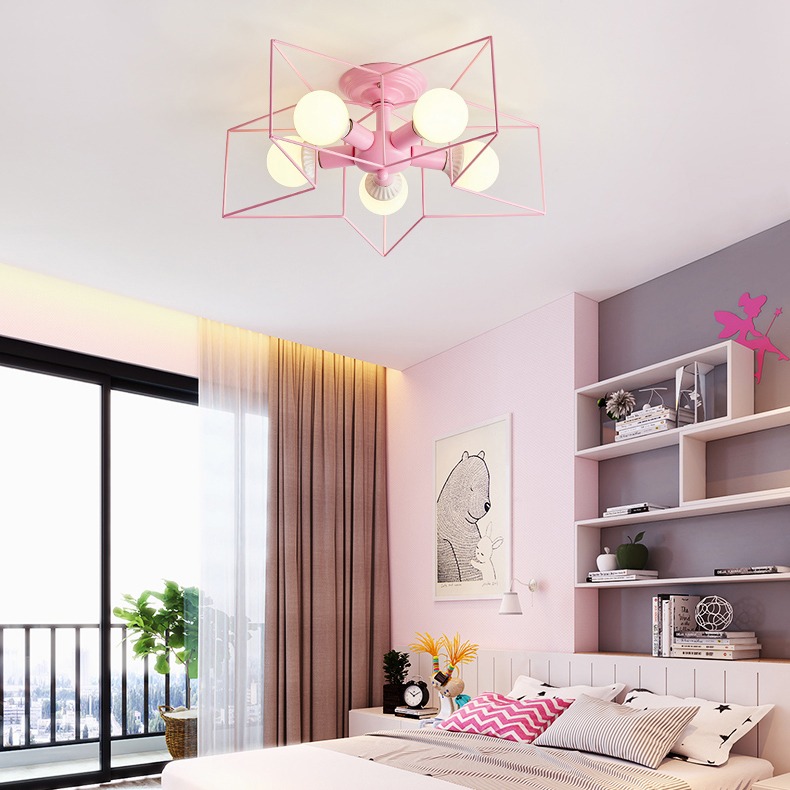 Изображение товара Потолочная люстра детская на штанге Asteri Pink Imperiumloft Asteri01 (178360-26)