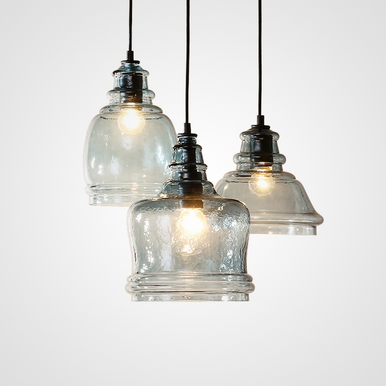 Изображение товара Подвесной светильник ImperiumLoft Adria01 в современном стиле черный с плафоном из стекла