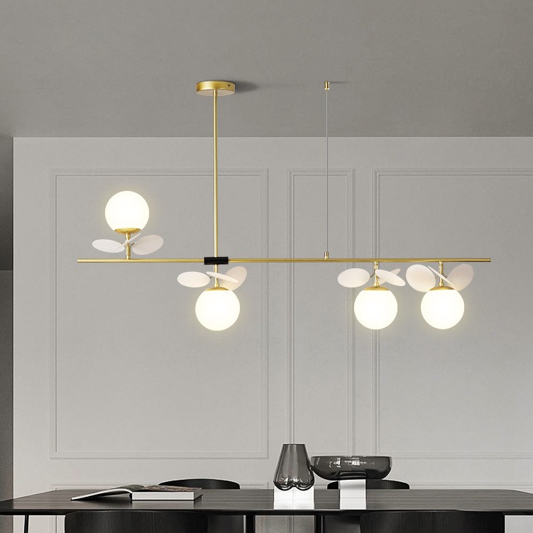 Изображение товара Потолочная люстра на штанге Matisse Long White Imperiumloft 4 плафона модерн