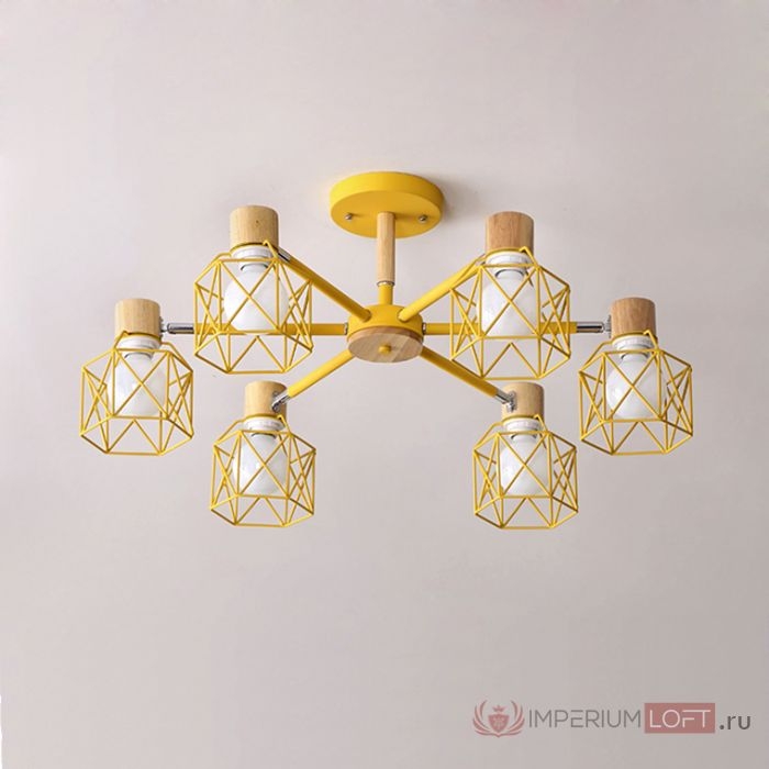 Изображение товара Потолочная люстра Corf B3 Yellow 6 Lamps ImperiumLoft Corf-B01 (192773-26)