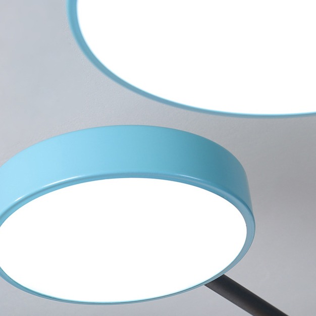 Изображение товара Потолочная светодиодная люстра Gamma D98 Blue Imperiumloft Gamma01 9 ламп с пультом управления