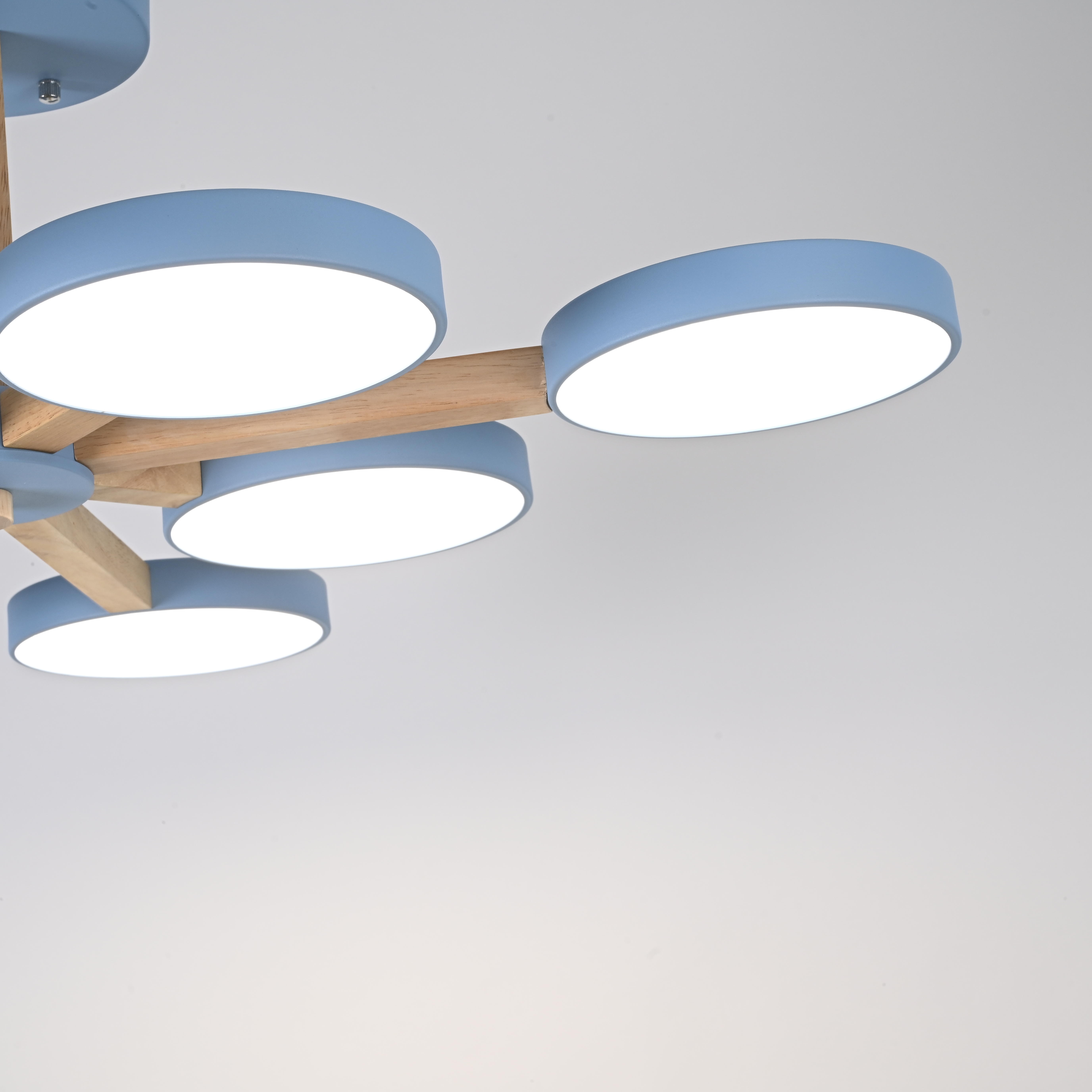 Изображение товара Потолочная люстра LED на штанге Turna L8 Blue By ImperiumLoft Turna-B01 (Умный дом, Алиса) 228853-26