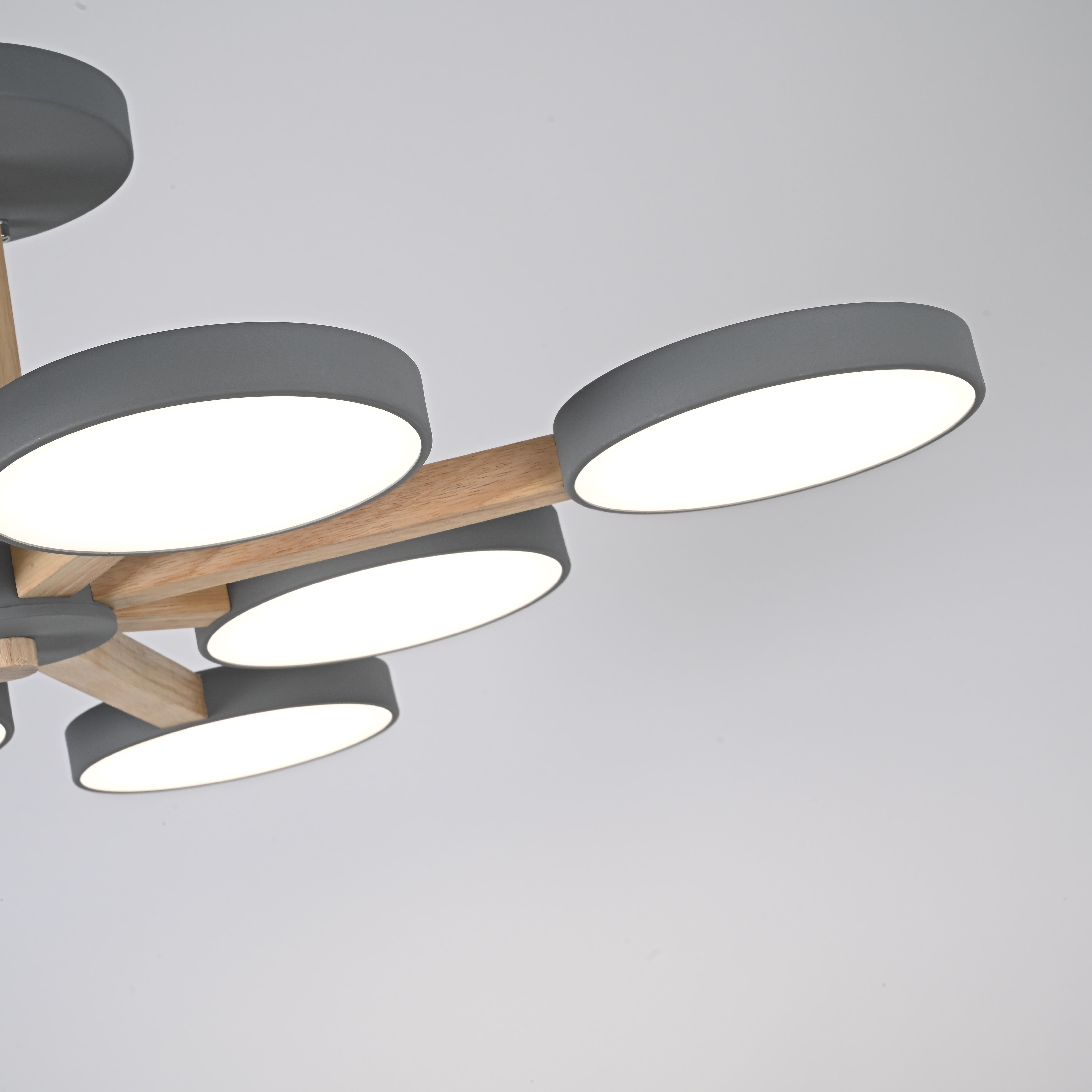 Изображение товара Потолочная люстра LED на штанге Turna L8 Grey By ImperiumLoft Turna-B01 (Умный дом, Алиса) 228857-26