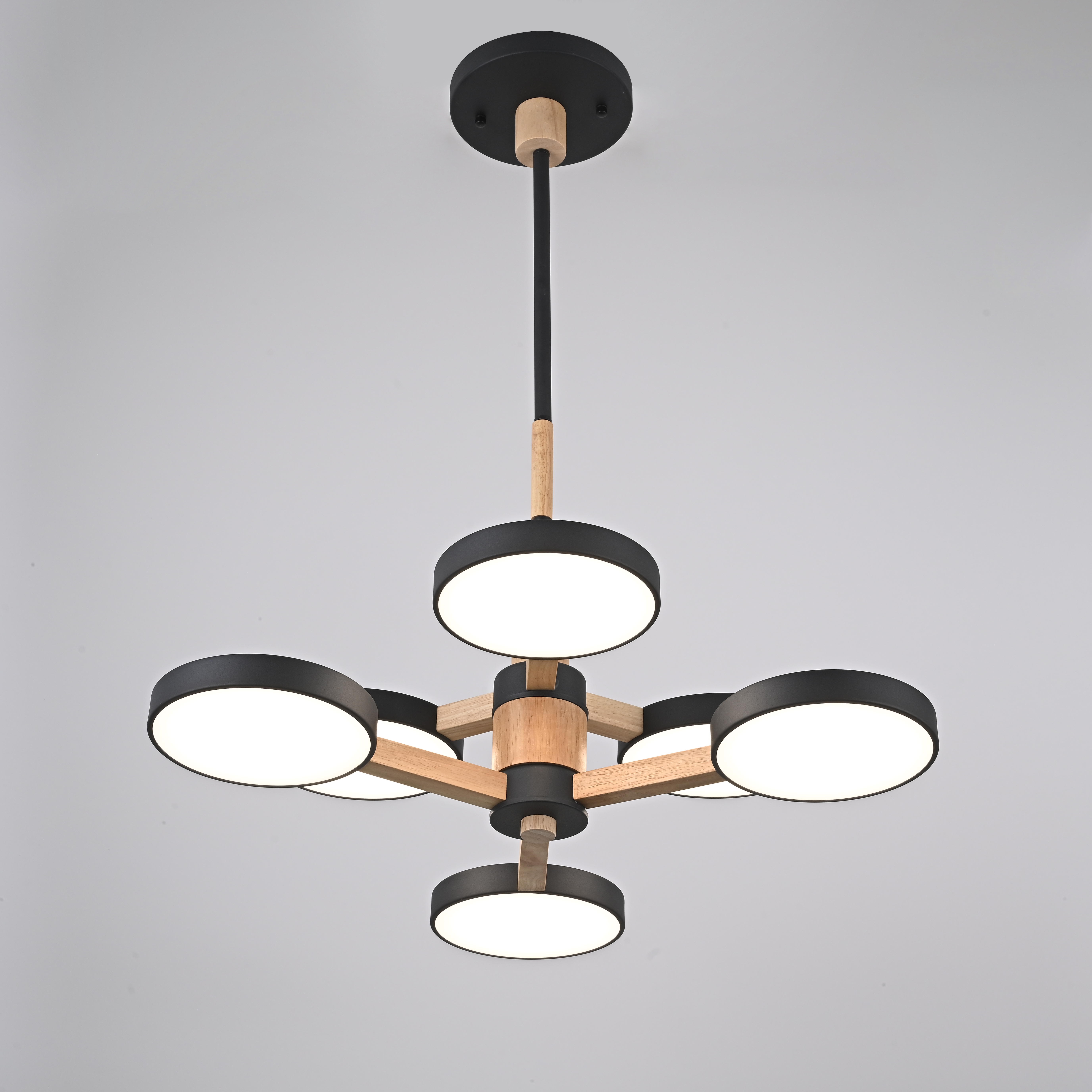 Изображение товара Потолочная люстра LED Turna Dbl L6 Black ImperiumLoft Умный дом