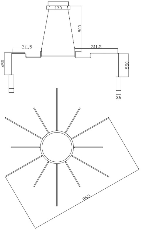 Изображение товара Подвесной светильник Wireflow Led Black Suspension Lam 13 ImperiumLoft