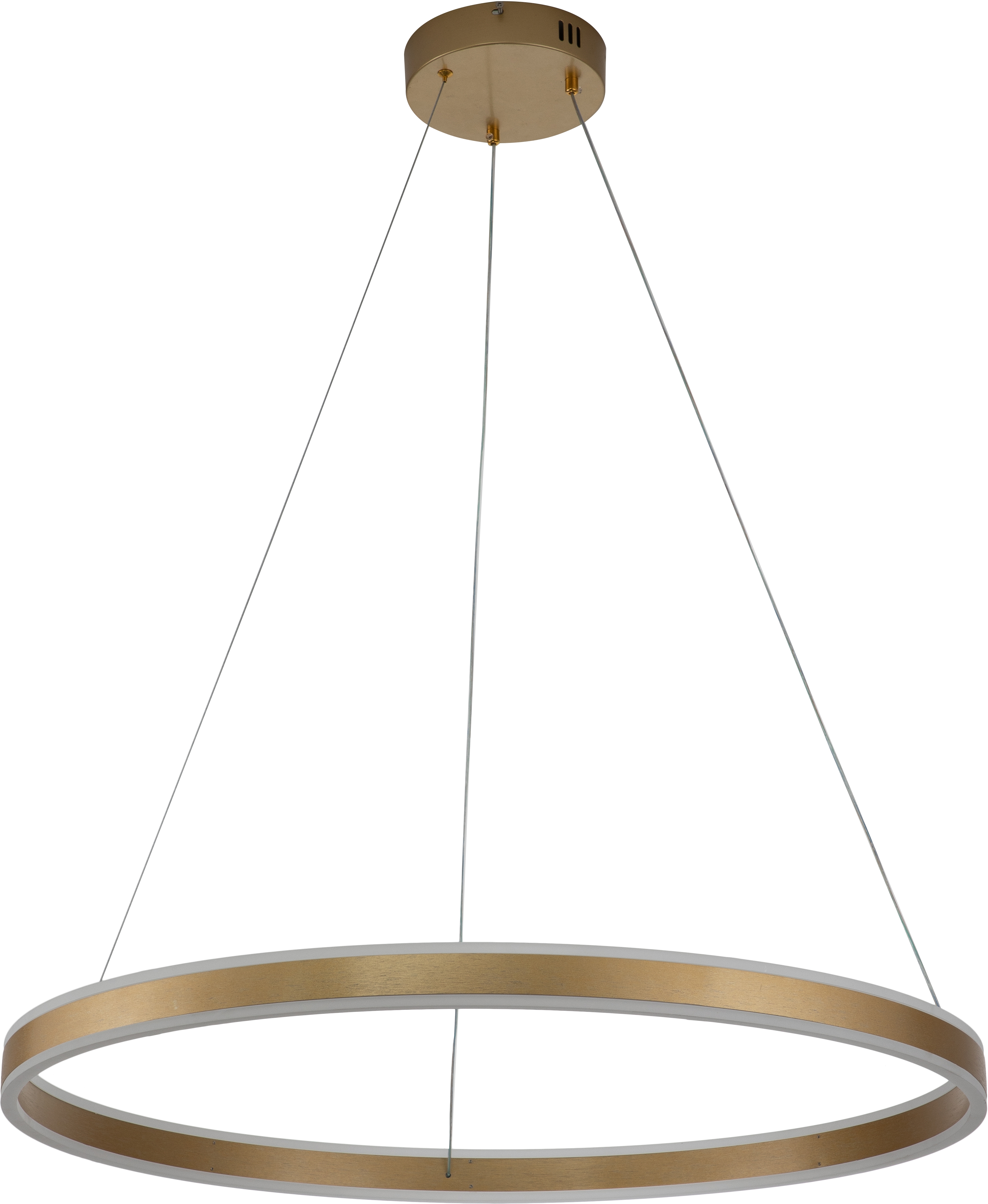 Изображение товара Подвесная люстра с пультом золотой с пультом светодиодная (14001/1P Gold) Indigo Galass V000017L кольцо