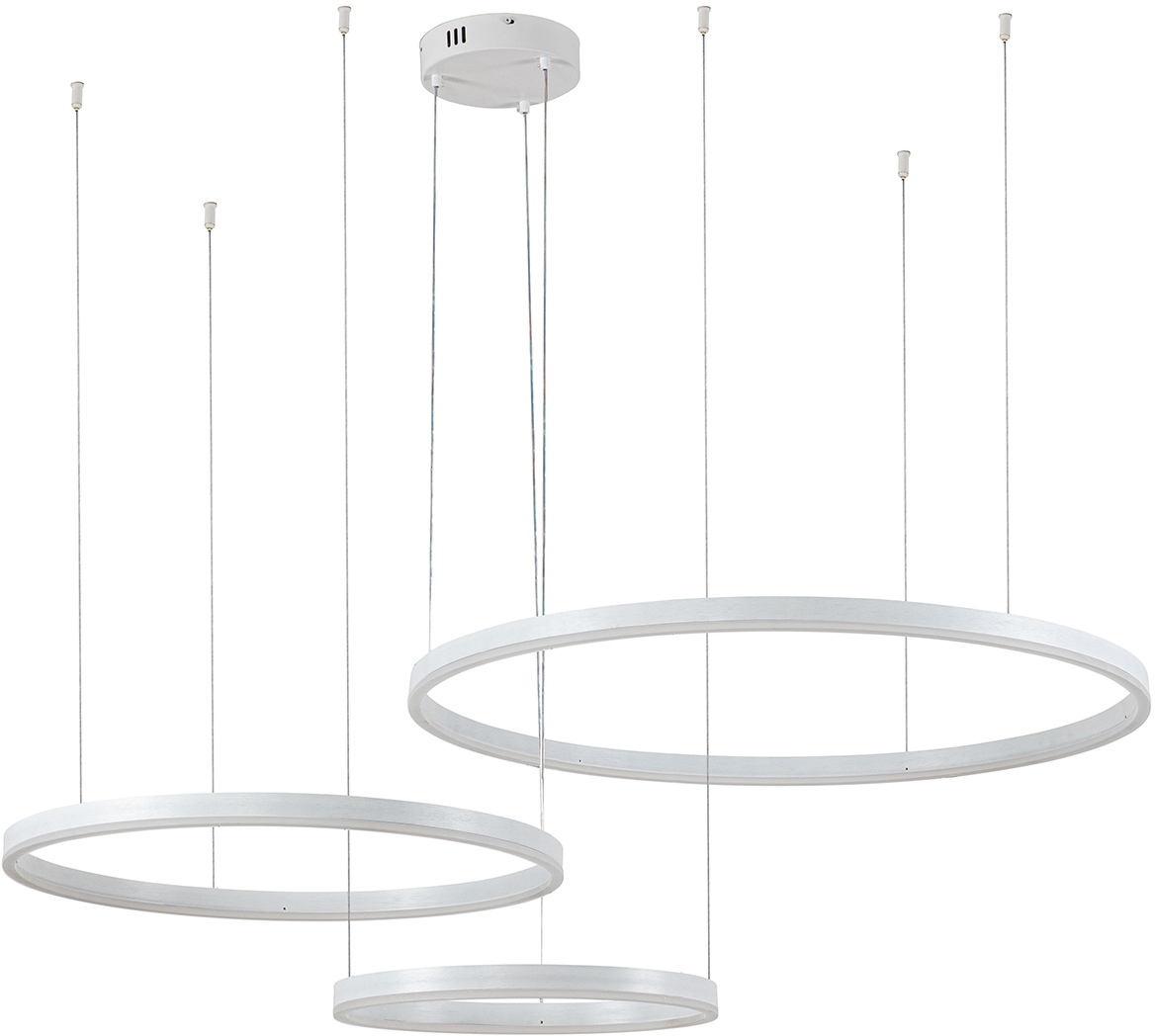 Изображение товара Подвесная люстра (+ночной режим) с пультом светодиодная (14001/3P White) Indigo Galass V000031L