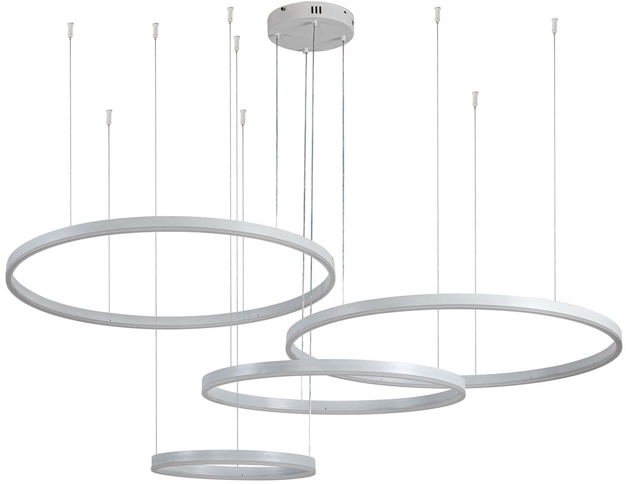 Изображение товара Подвесная люстра с пультом светодиодная (14001/4P White) Indigo Galass V000033L