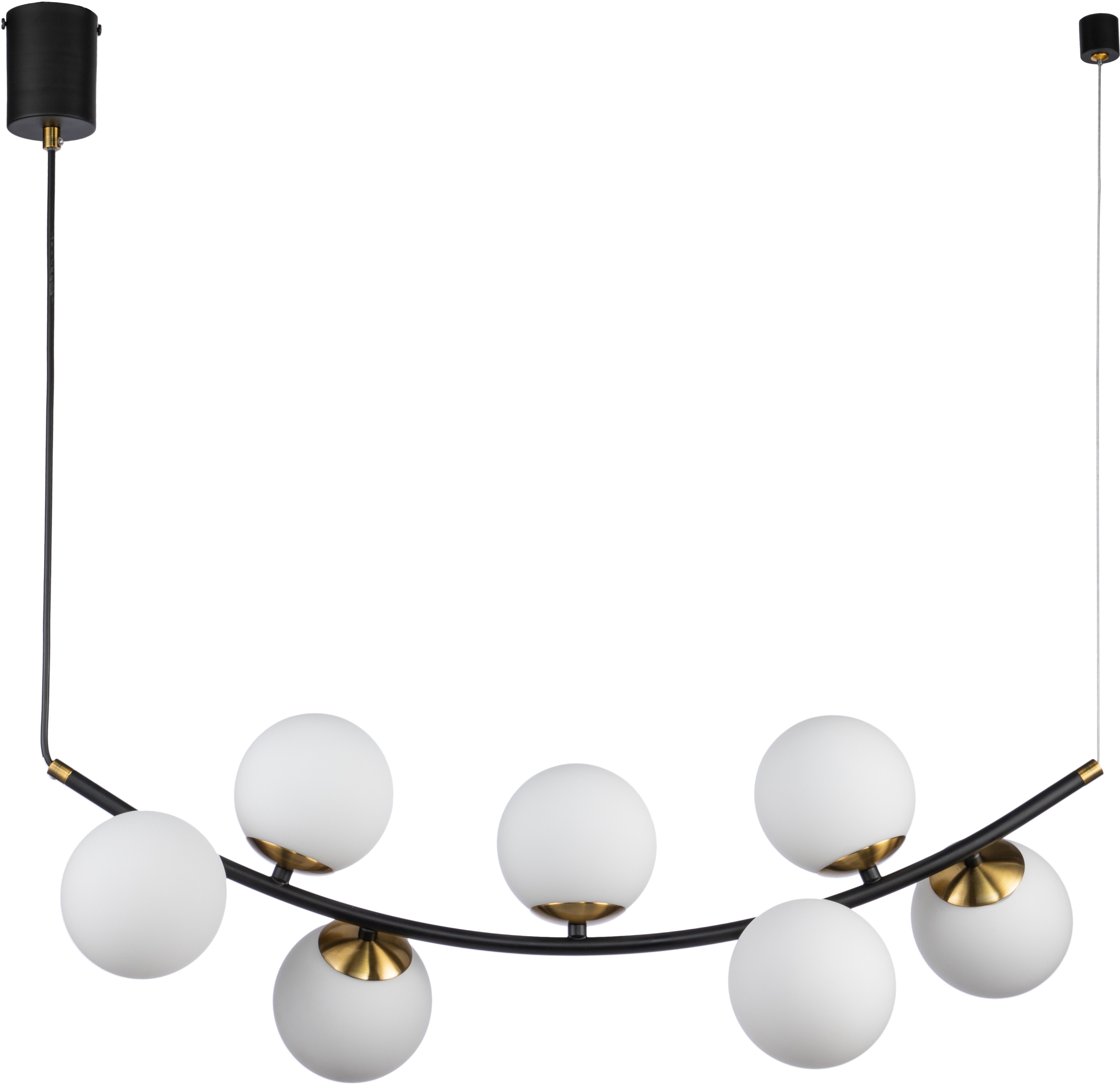 Изображение товара Подвесная люстра в форме шара Nuvole V000087 Indigo 7 плафонов G9 модерн