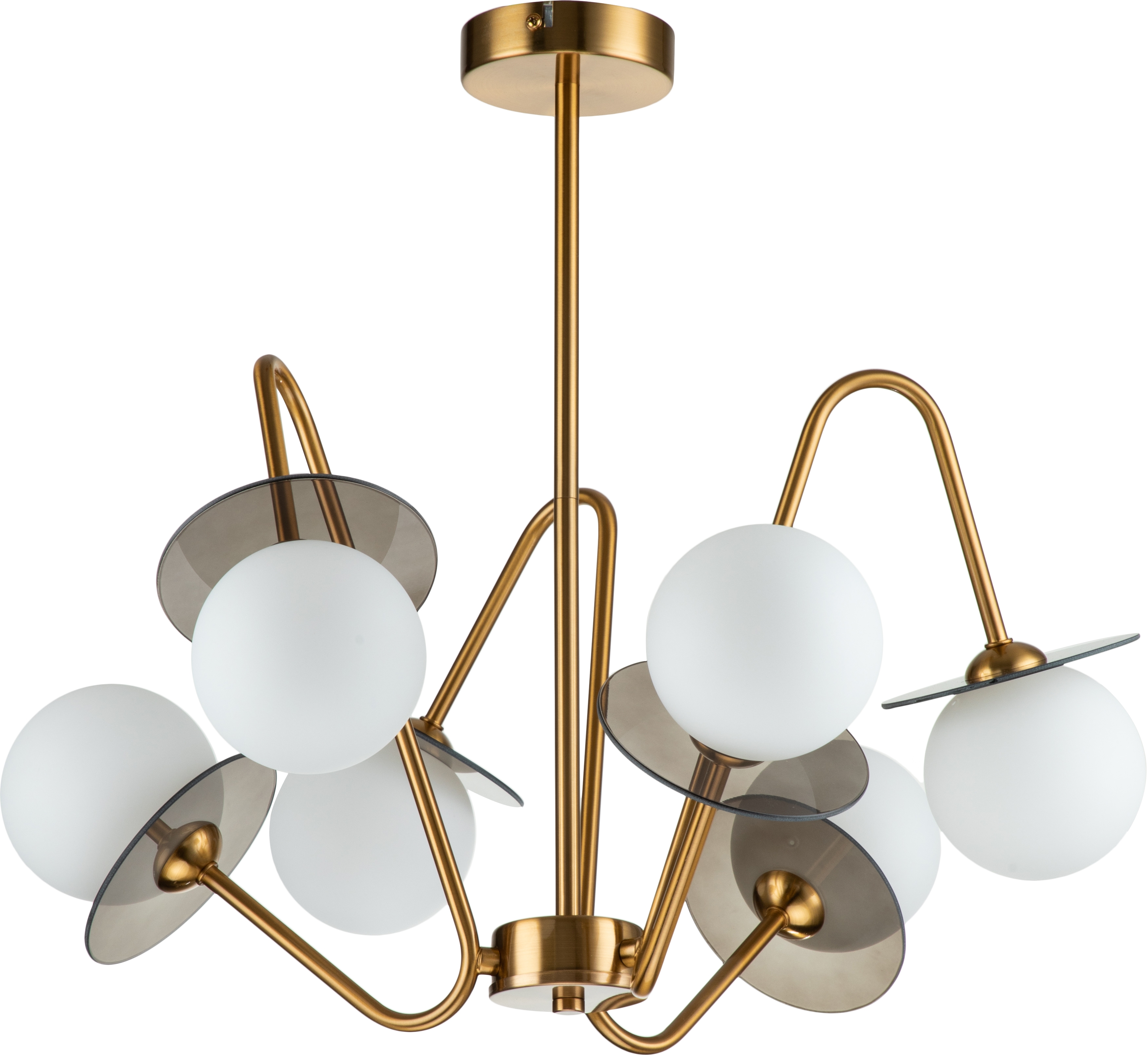 Изображение товара Люстра потолочная на штанге шар Indigo Jazz V000165 модерн белая стекло металл