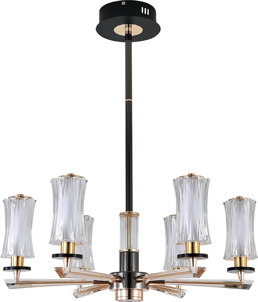 Изображение товара Потолочная LED люстра 6 плафонов с ночным режимом пультом Indigo V000185L