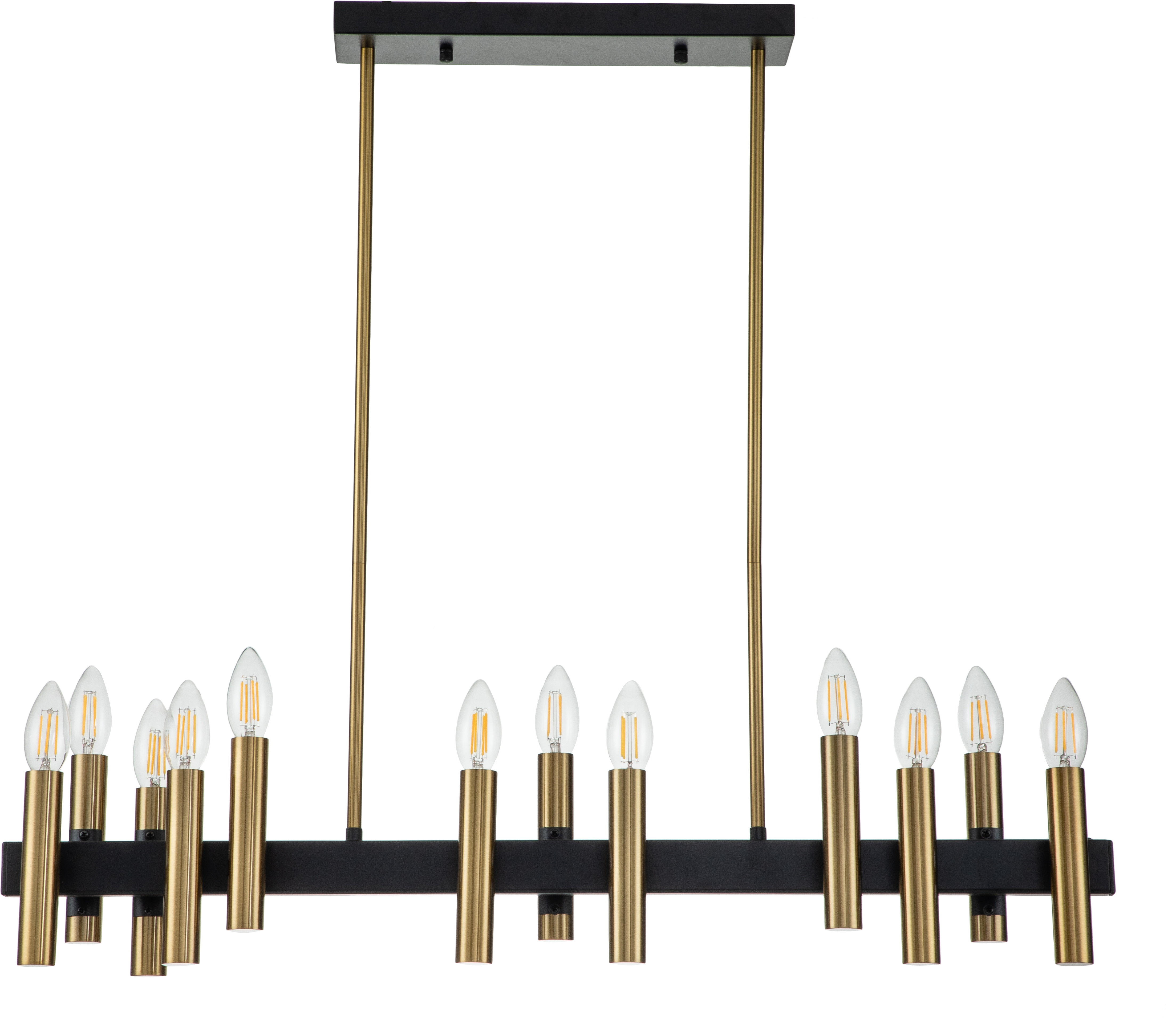 Изображение товара Люстра потолочная на штанге Indigo Cero V000208 в стиле лофт 12 ламп E14