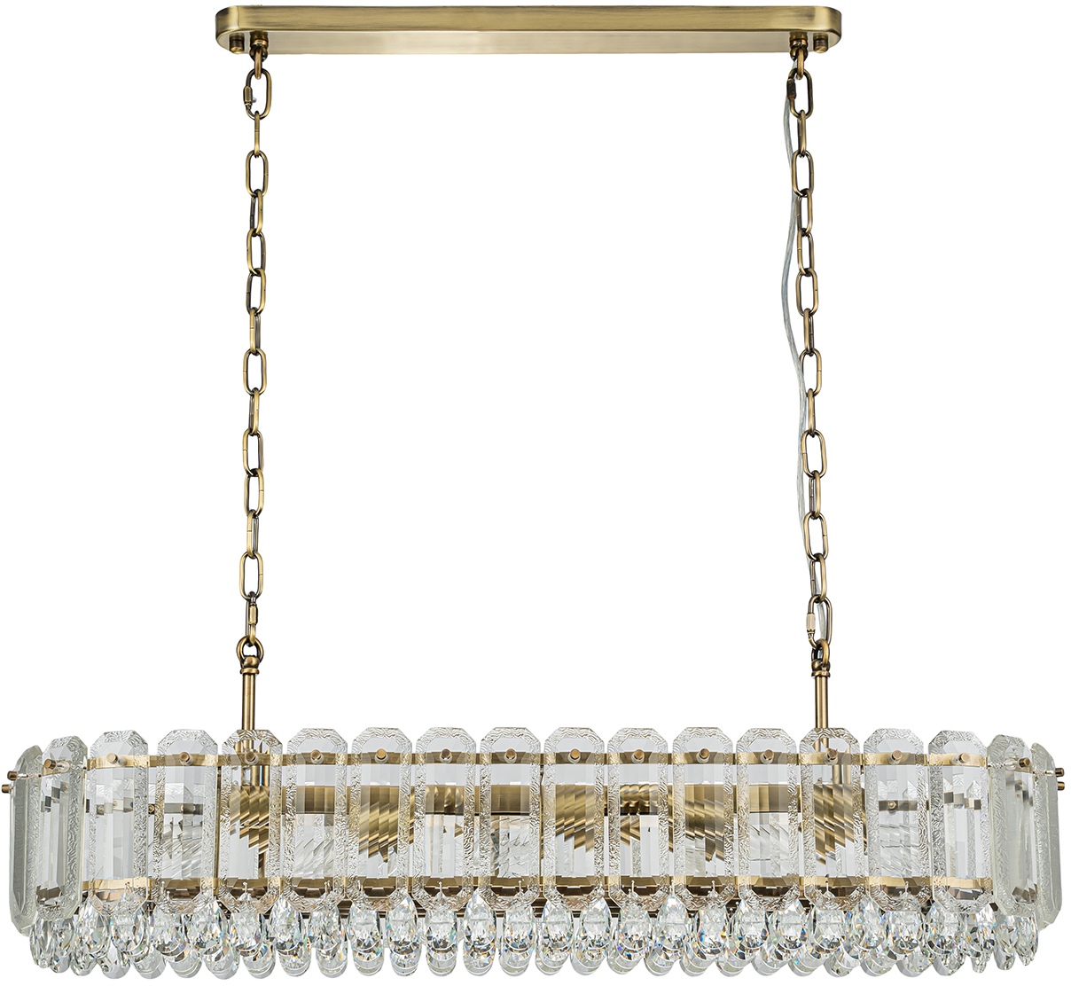 Изображение товара Подвесная люстра Indigo V000427 из хрусталя и металла для модерна