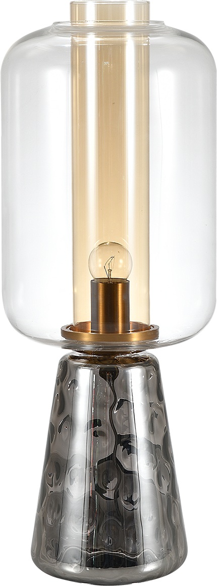 Изображение товара Настольная лампа под старину в виде керосиновой лампы (11045/1T Smoke) Indigo Strego V000473