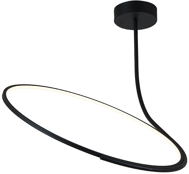 Изображение товара Потолочная светодиодная люстра на штанге Italline IT013-6025 3000K черная