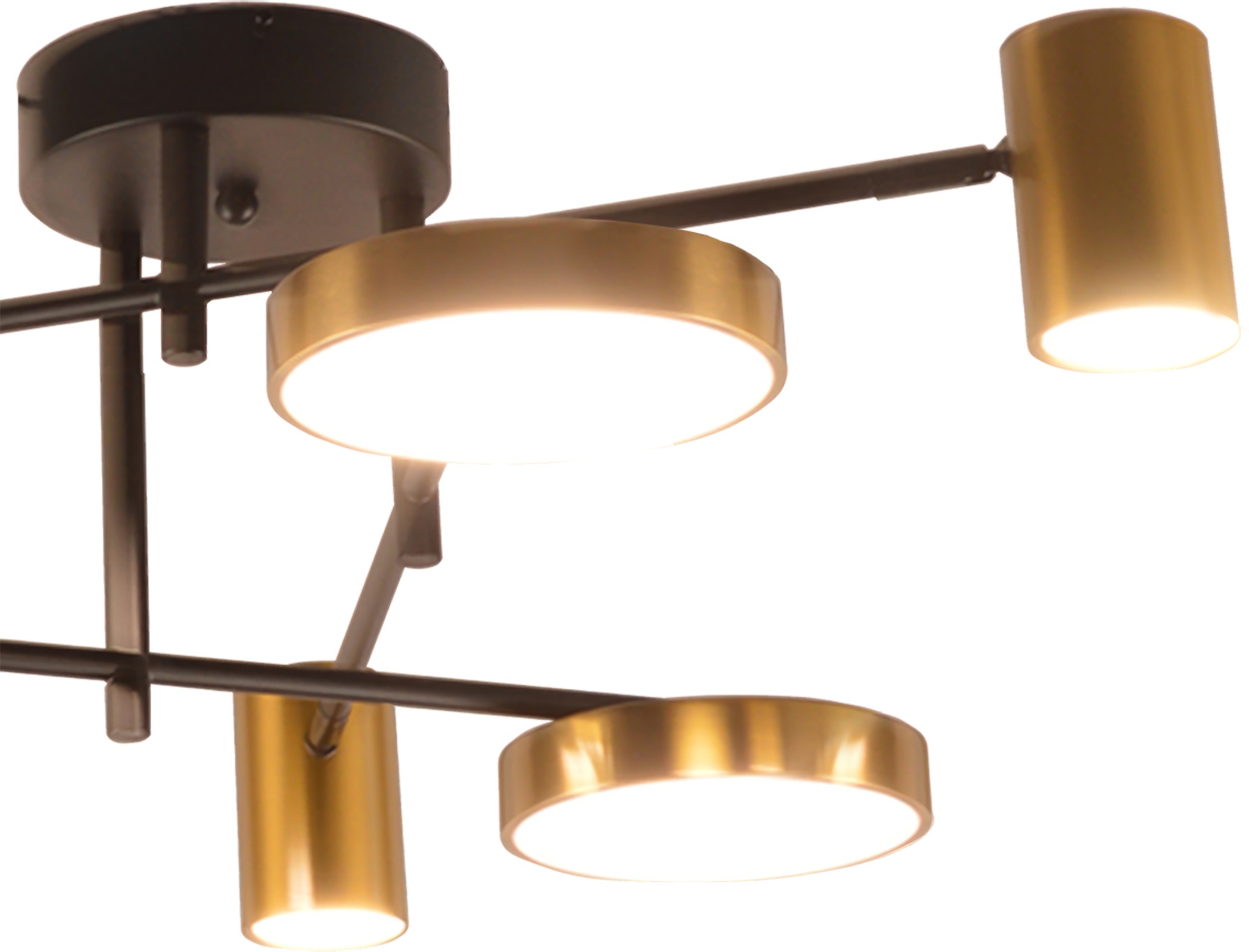 Изображение товара Потолочная люстра диммируемая Kink Light Рапис 07645-6D,19(20) черный/бронза