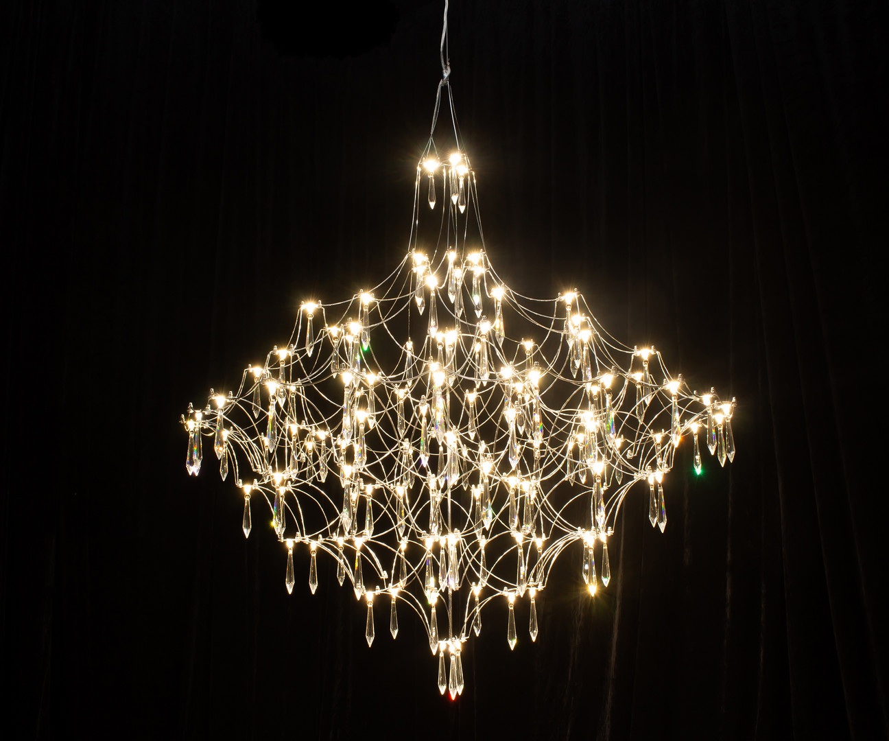 Изображение товара Подвесная люстра led подвесная диммируемая Kink Light Галанта 07881-60,02(21) хром Led 34*0,5W (3000-6000K) с пультом ДУ