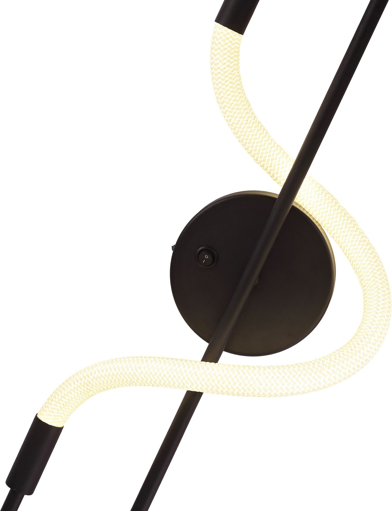 Изображение товара Настенный светильник с гибким неоном Kink Light 08040K-L,19 Далия черный Led 15W