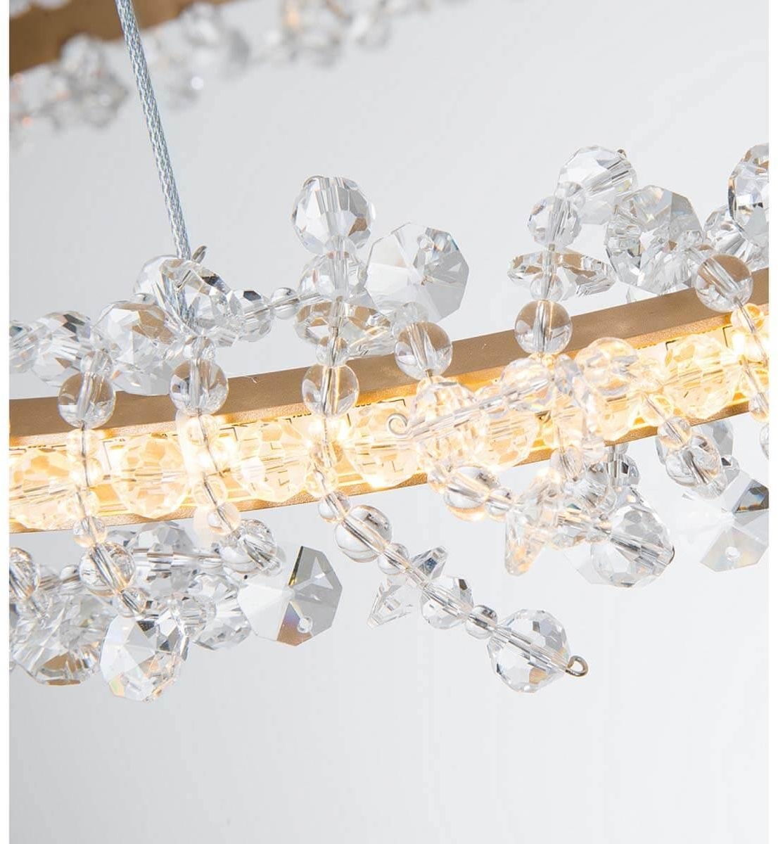 Изображение товара Подвесная светодиодная люстра кольцо Лаура 08244,36A модерн стиль металл стекло