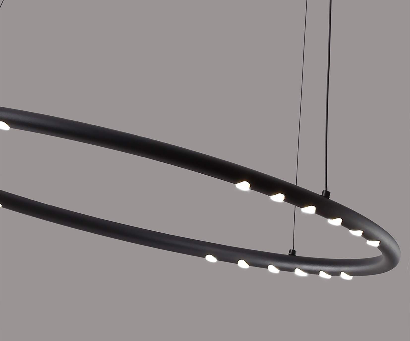 Изображение товара Подвесной светильник LED кольцо Kink Light Магни 08557-60,19 черный 24W с пультом управления