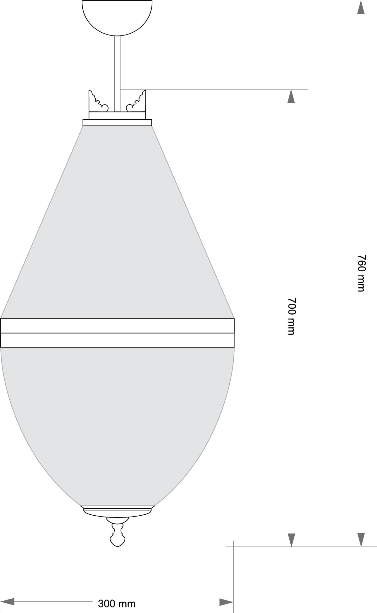 Изображение товара Потолочная люстра Kutek Arezzo ARE-PL-8(N)300