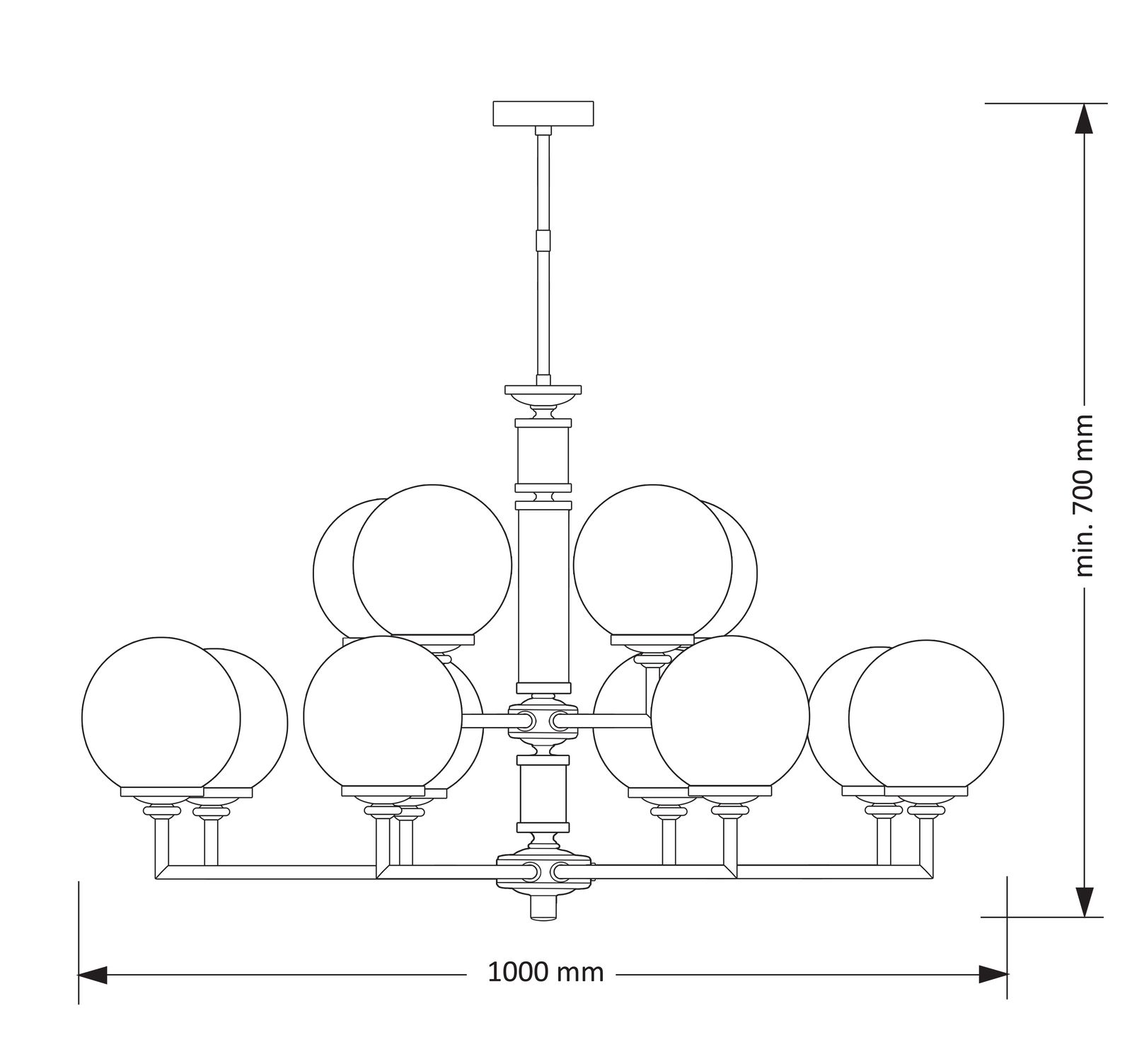 Изображение товара Потолочная люстра Kutek Artu ART-ZW-12(P)