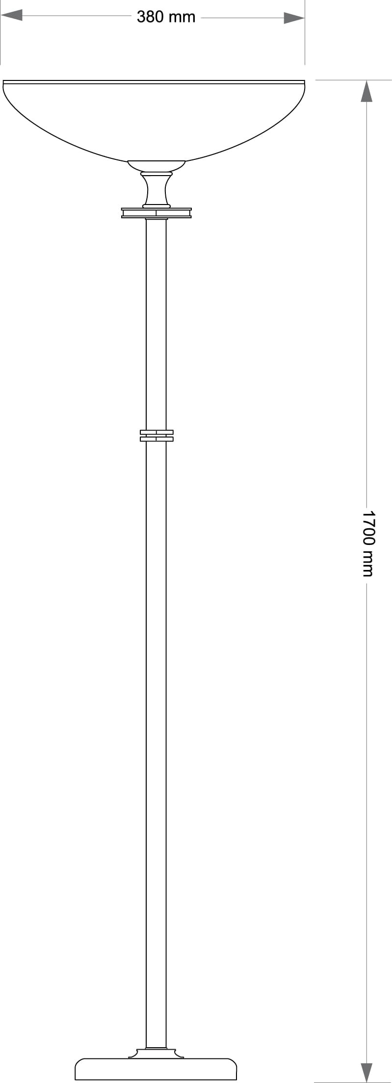 Изображение товара Торшер Kutek Decor DEC-LS-1(P)