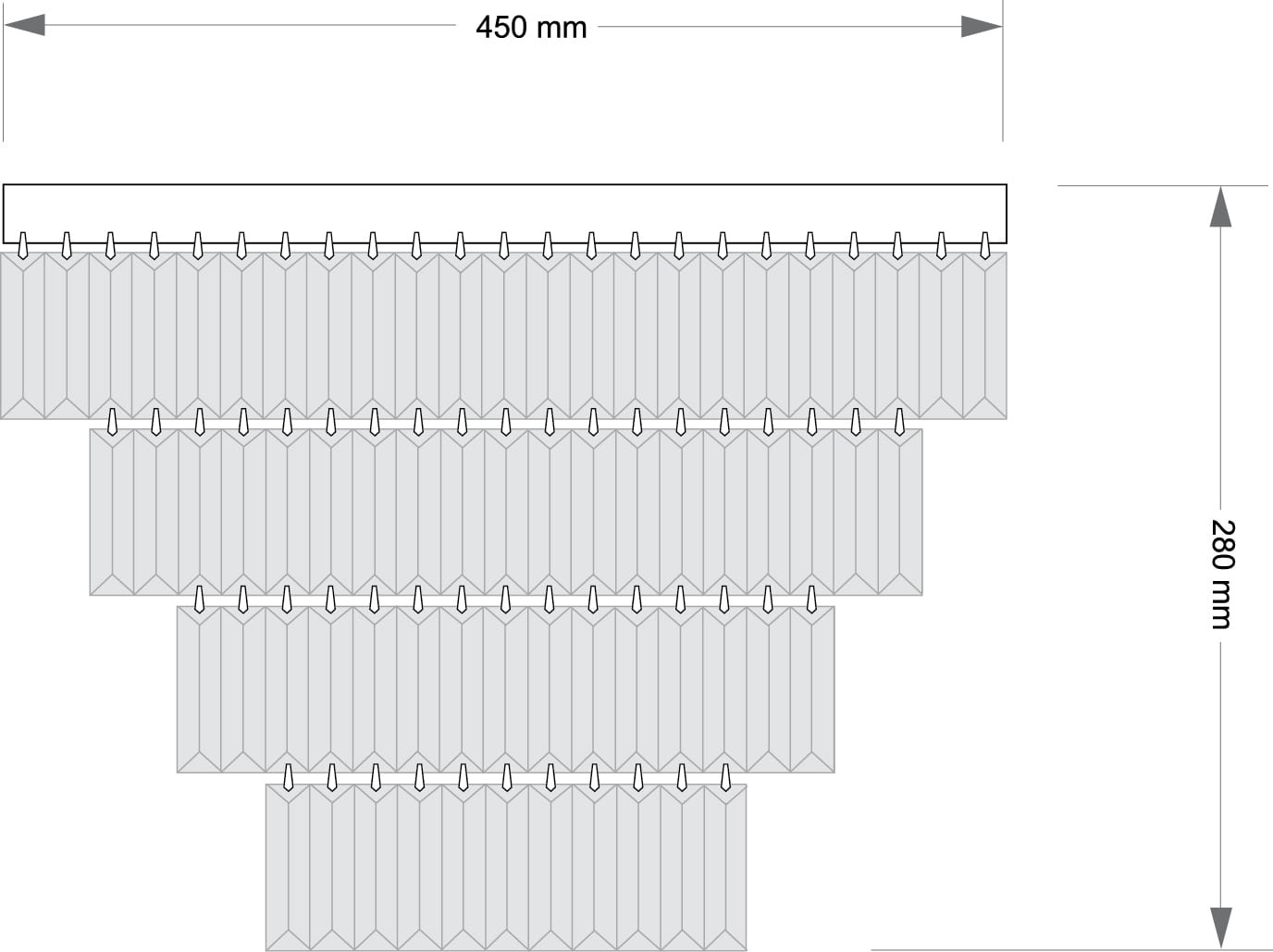 Изображение товара Потолочная люстра каскадная хрустальная Kutek Ellini ELL-PLM-6(Z)450/I