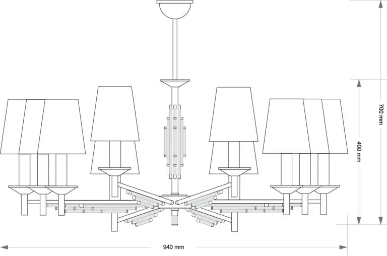Изображение товара Потолочная люстра Kutek Fellino FEL-ZW-10(P/A)