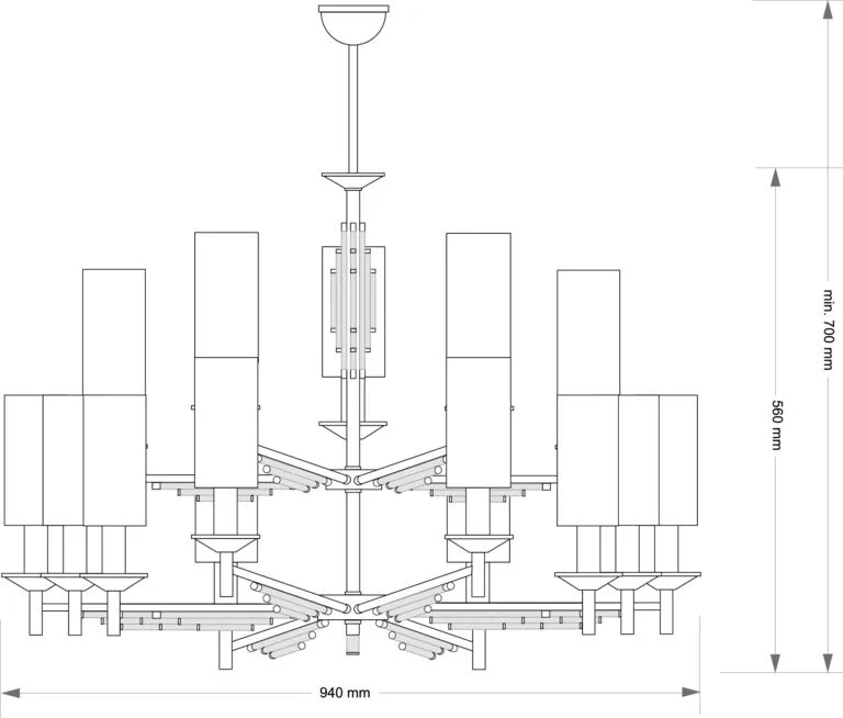 Изображение товара Потолочная люстра Kutek Fellino FEL-ZW-15(P/A)