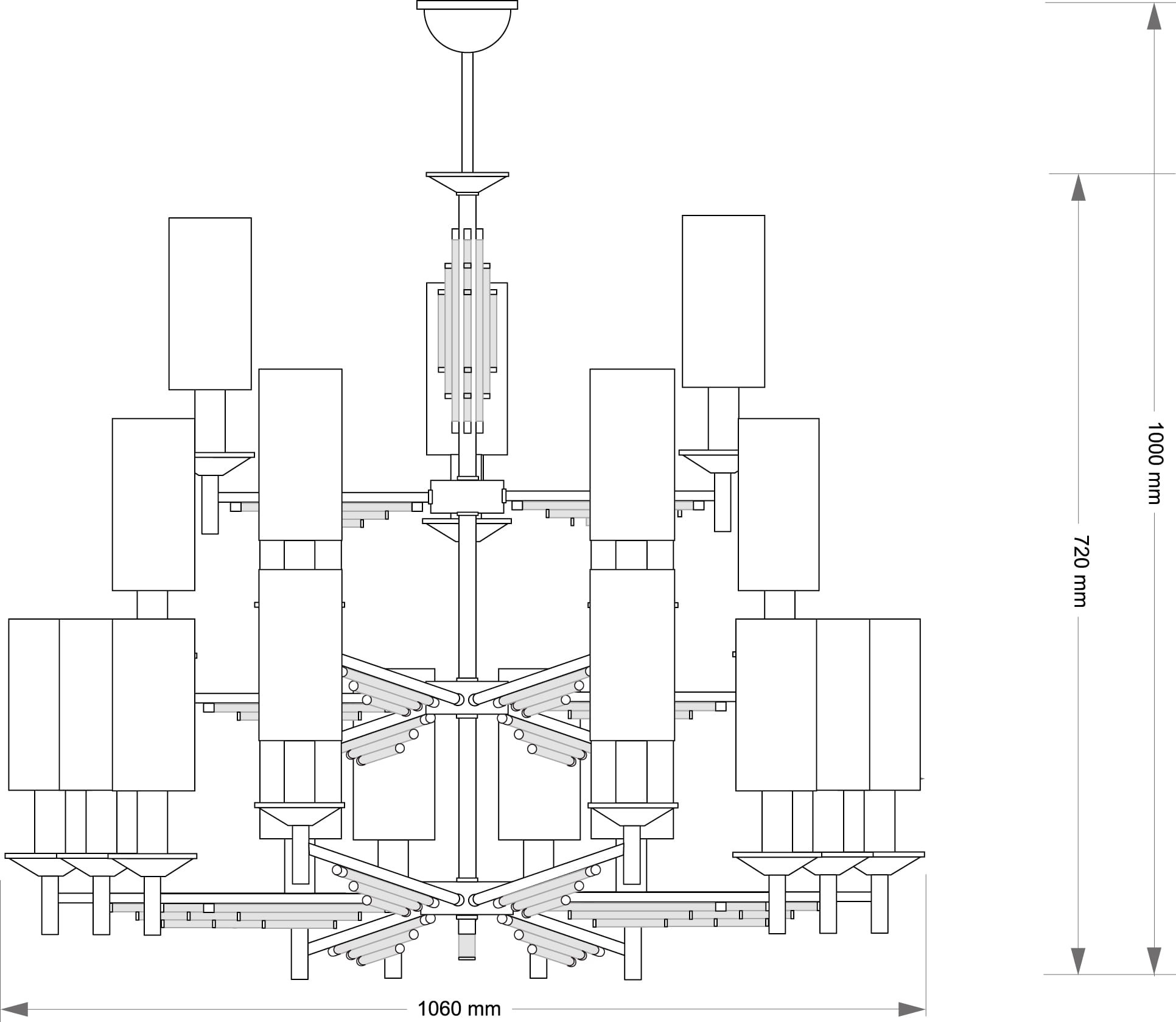 Изображение товара Потолочная люстра Kutek Fellino FEL-ZW-21(P/A)