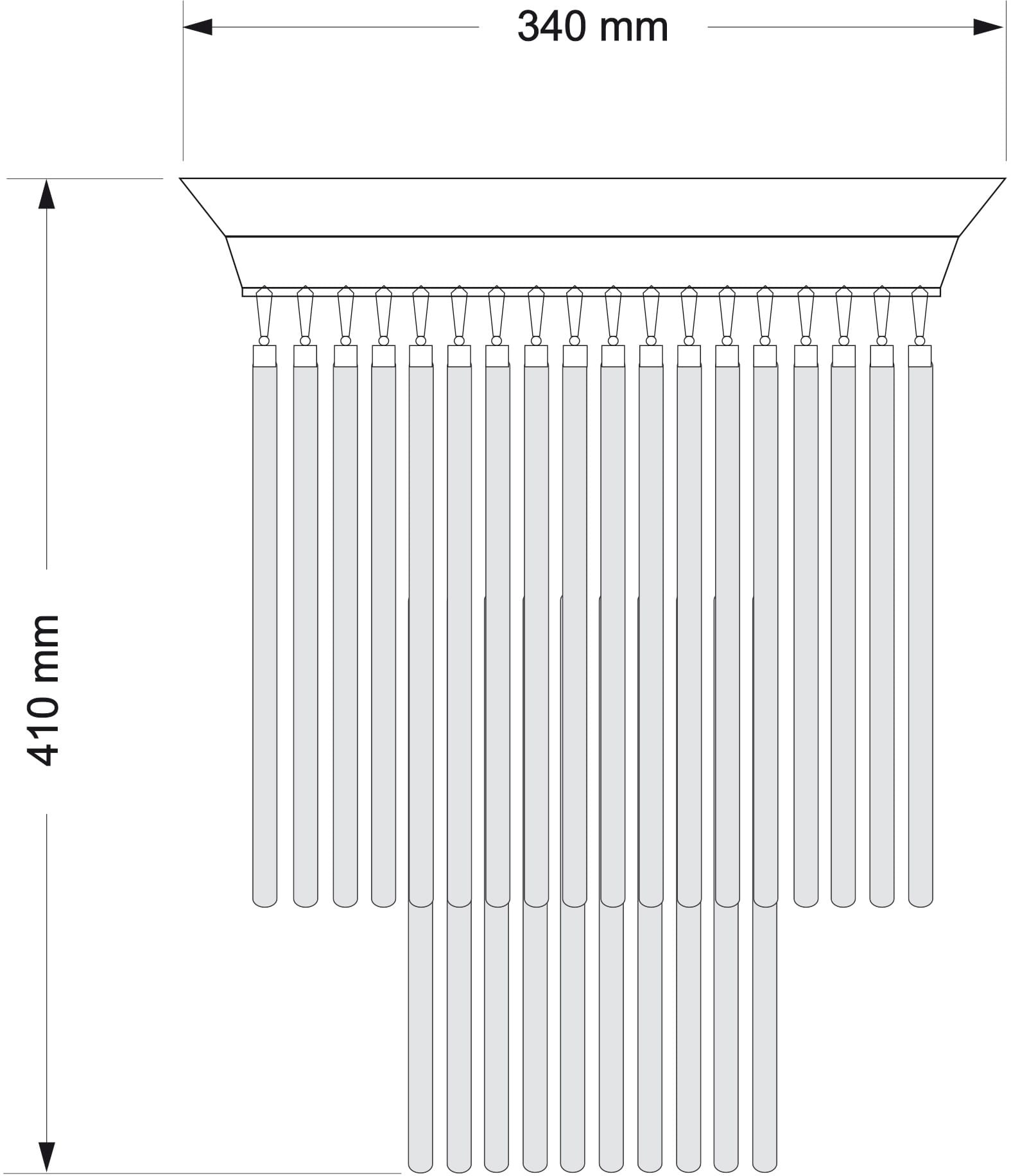 Изображение товара Потолочная люстра хрустальная Kutek Fiore FIO-PLM-4(N) Swarovski 2 яруса никель