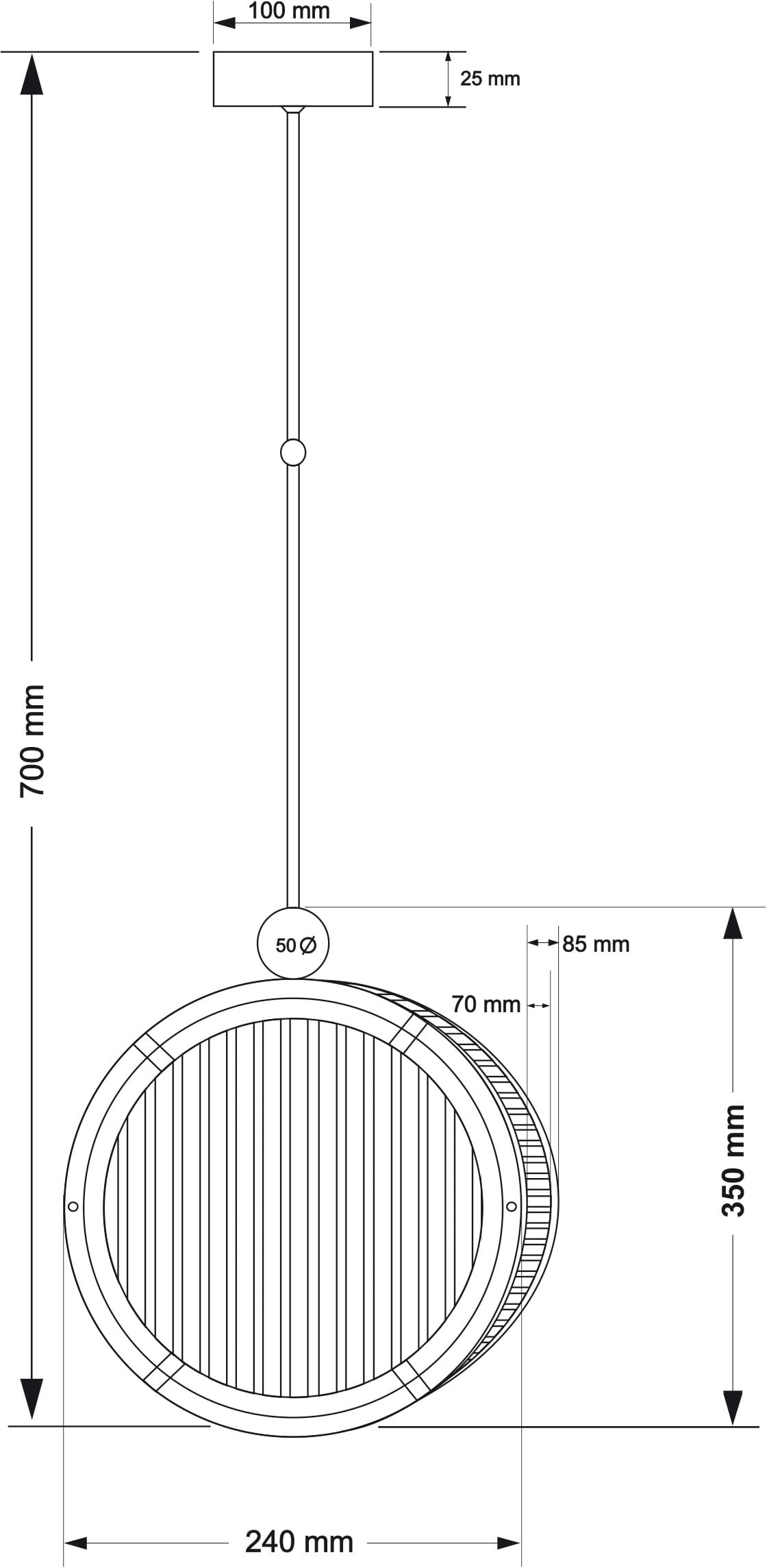 Изображение товара Потолочная люстра Kutek Lauria LAU-ZW-2(N)240/R