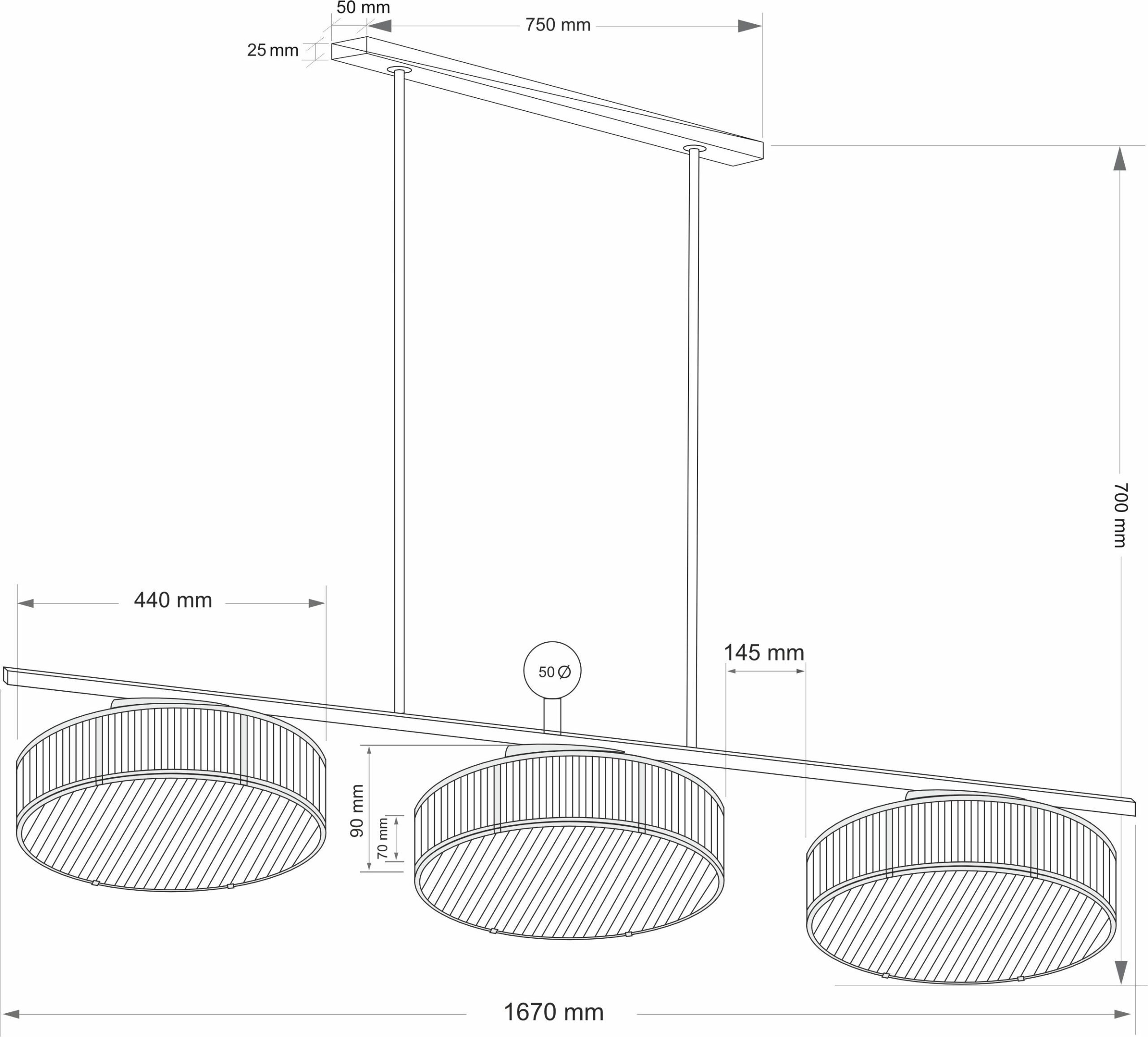 Изображение товара Потолочная люстра на штанге Kutek Lavone LAV-ZWL-18(ZM)440