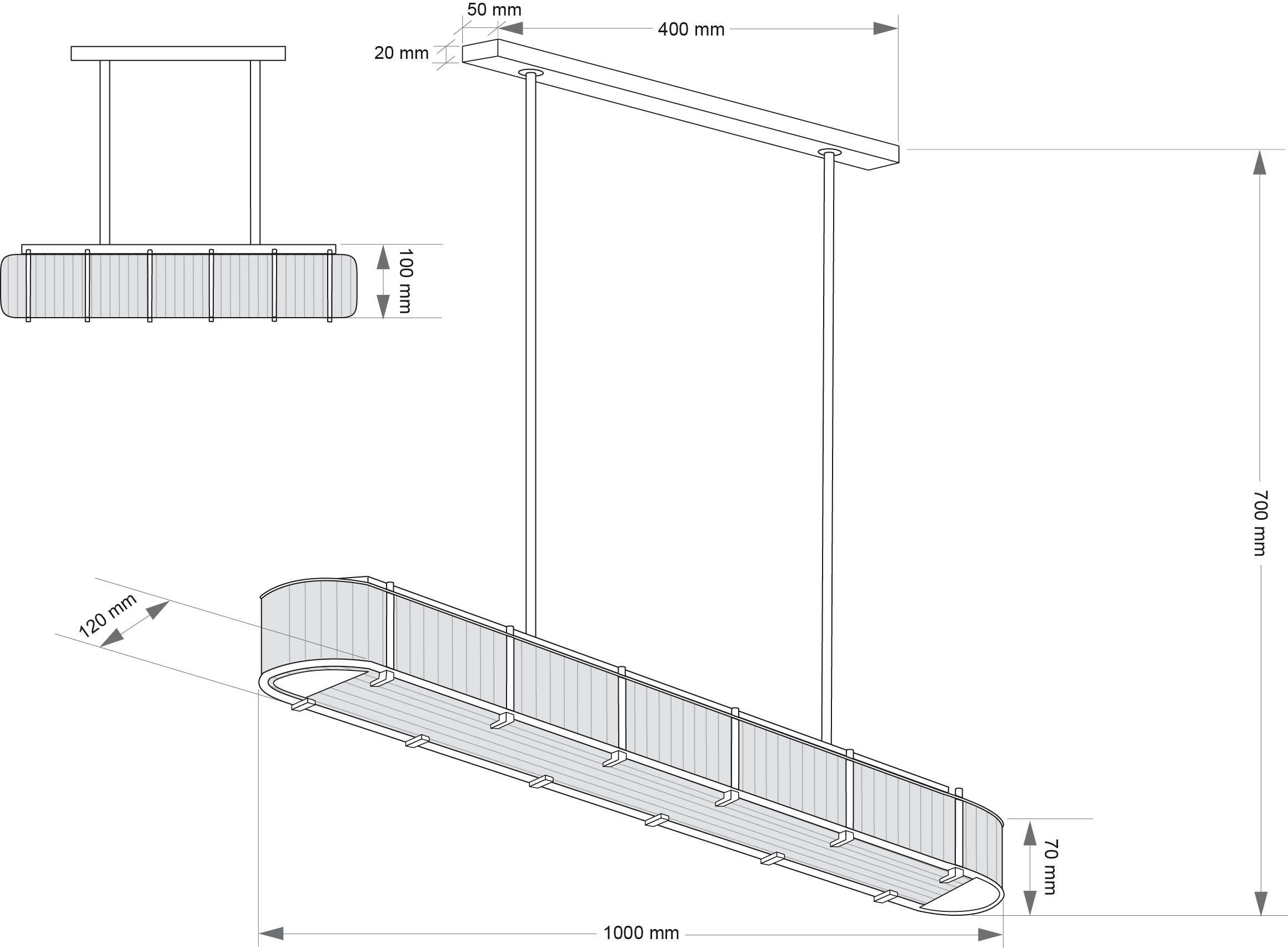 Изображение товара Потолочная люстра на штанге Kutek Lavone LAV-ZWO-6(ZM)1100/120