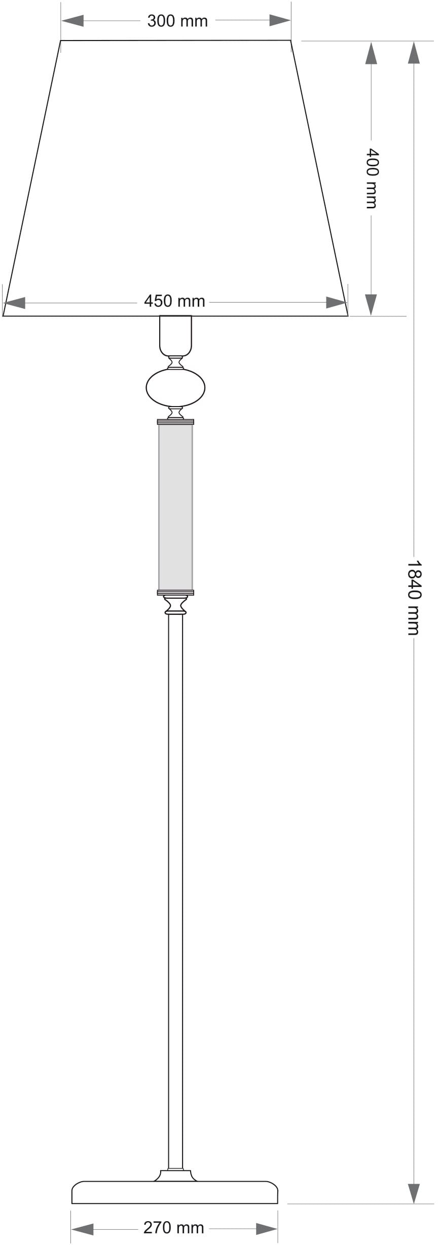 Изображение товара Торшер Kutek Rossano ROS-LS-1(Z/A)