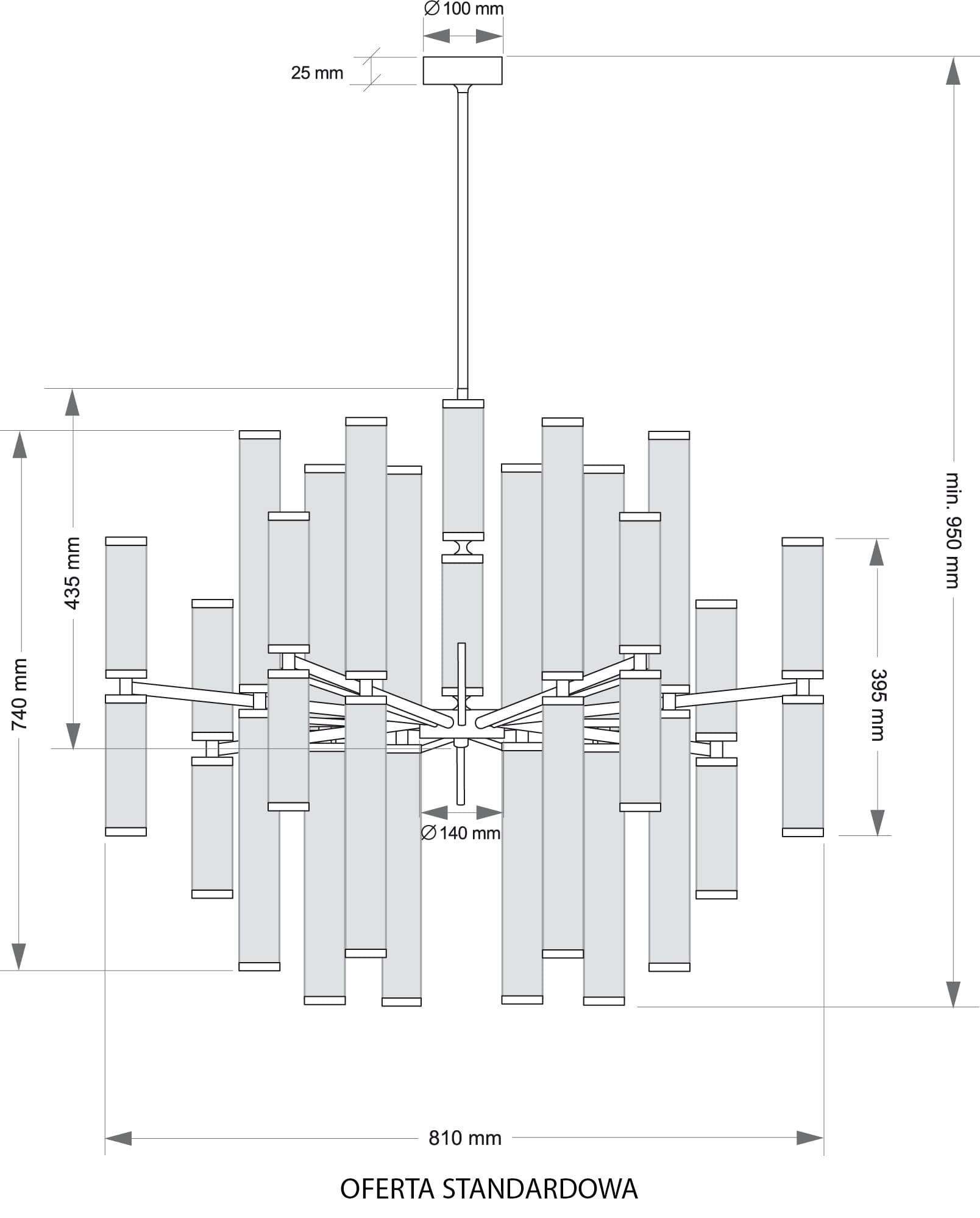 Изображение товара Потолочная люстра на штанге Kutek Saletto SAL-ZW-32(P)