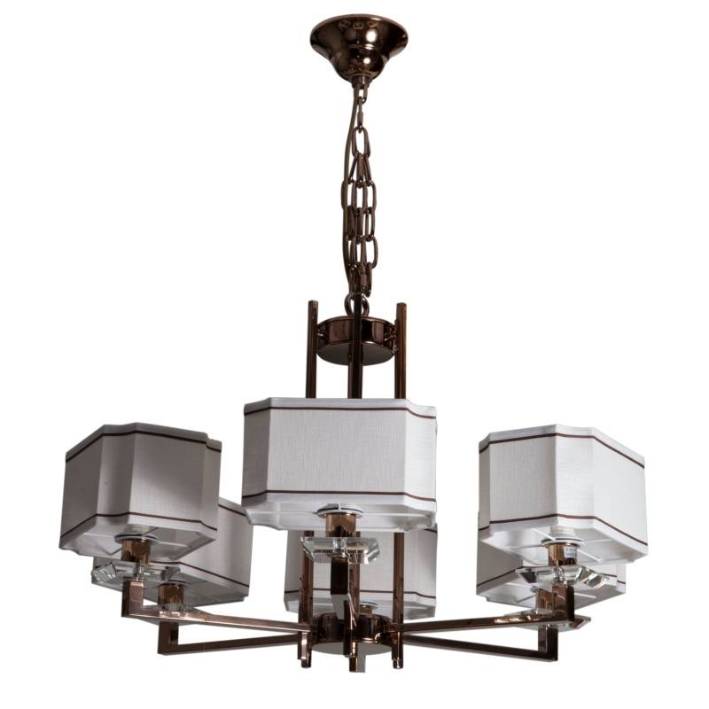 Изображение товара Подвесная люстра L'Arte Luce Furstenberg L04006.88 классика ткань металл бронза