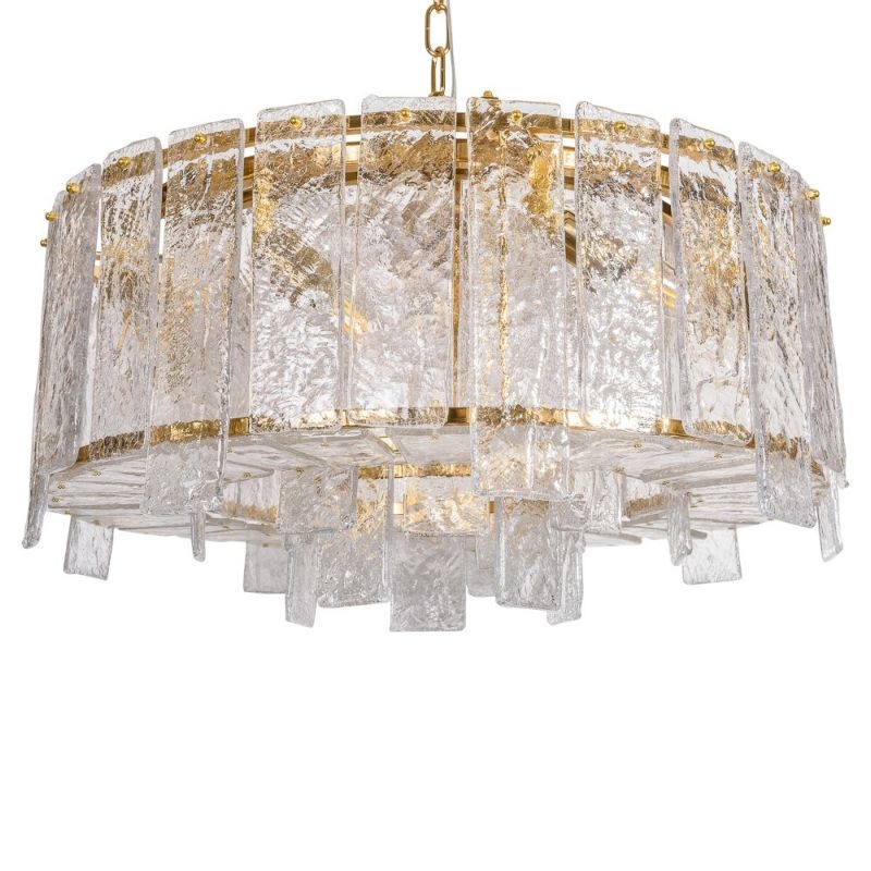 Изображение товара Подвесная люстра L'Arte Luce Domo L25509.92 стиль арт-деко золото стекло 60 см