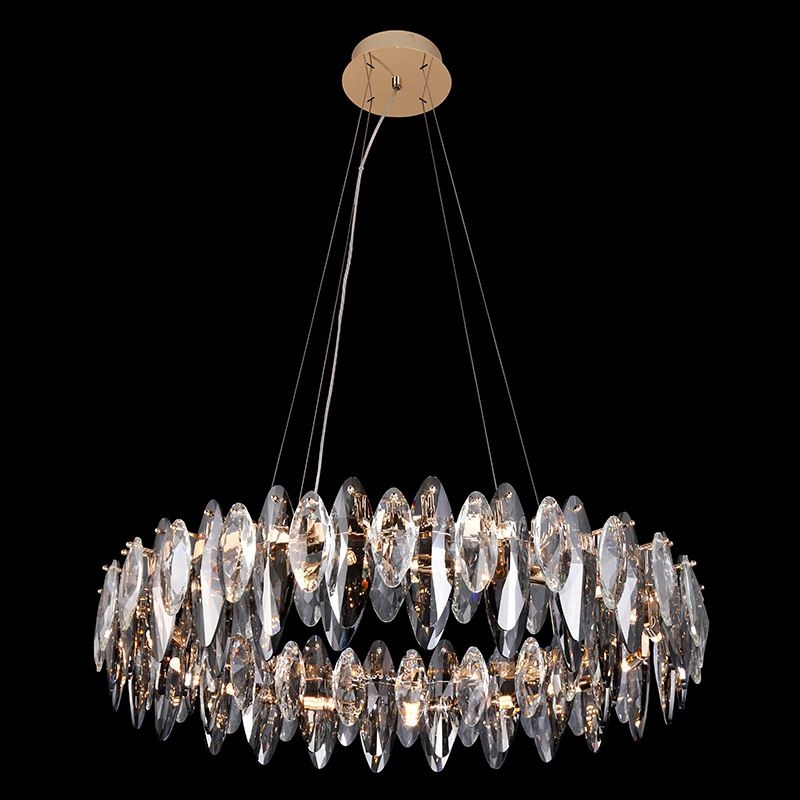 Изображение товара Подвесная хрустальная люстра L'Arte Luce Stecciato L92415.92 15 ламп золото современный стиль