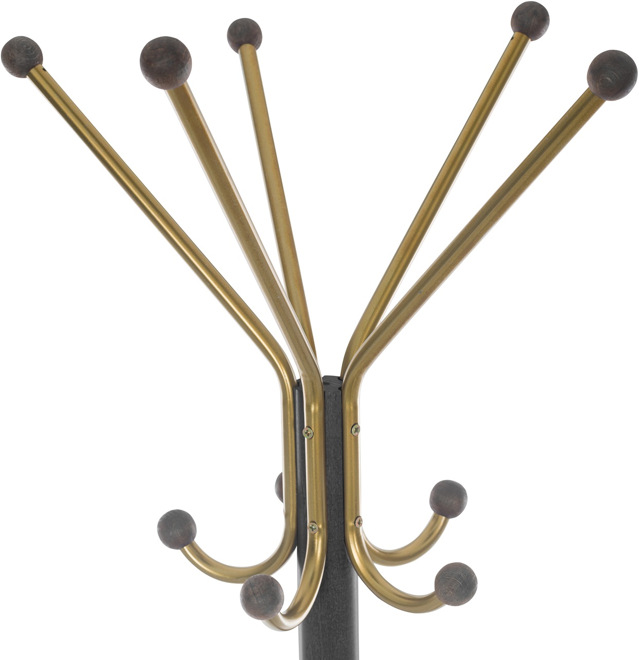 Изображение товара Напольная вешалка Leset Галант-3 из массива бука и металла венге стильная надежная