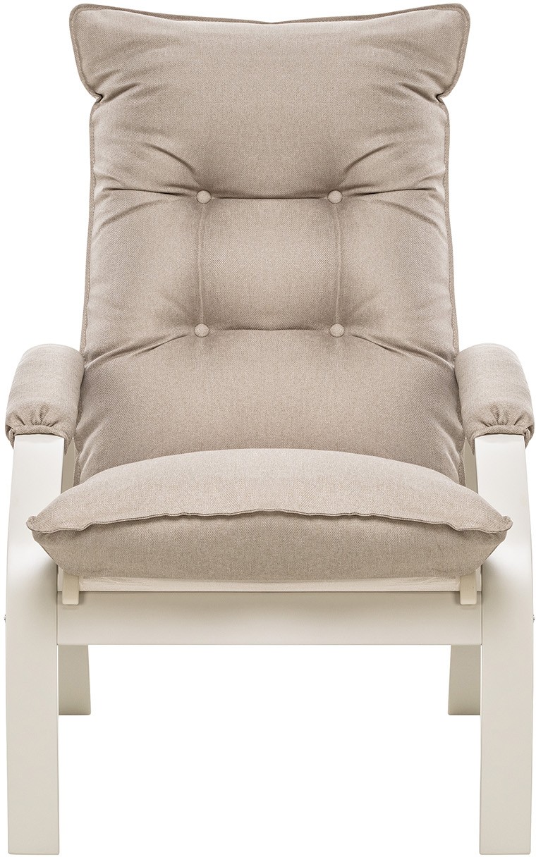 Изображение товара Кресло-трансформер Leset Левада из фанеры и рогожки слоновая кость