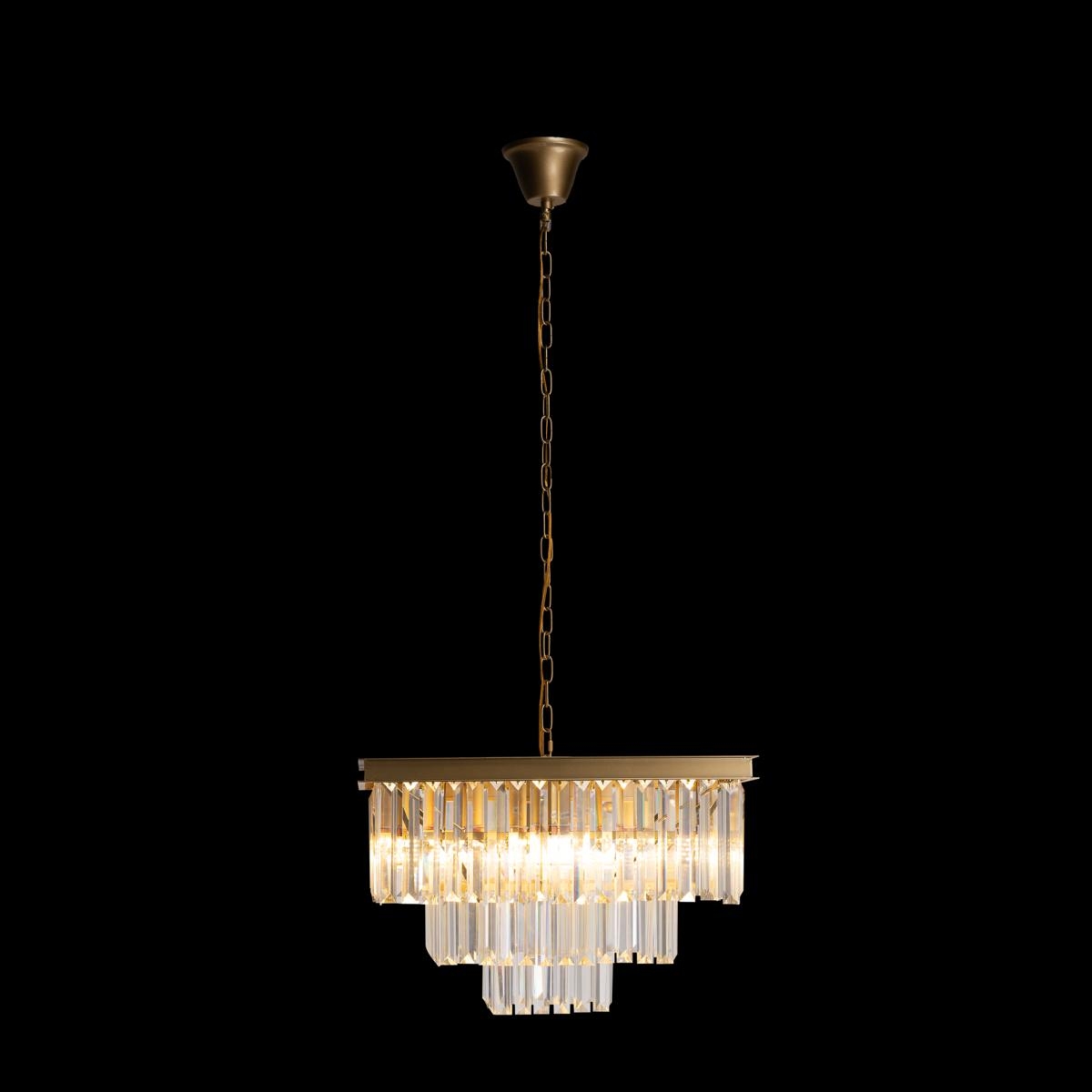 Изображение товара Подвесная каскадная люстра хрустальная светодиодная Loft It Prism Clear 10019/500S