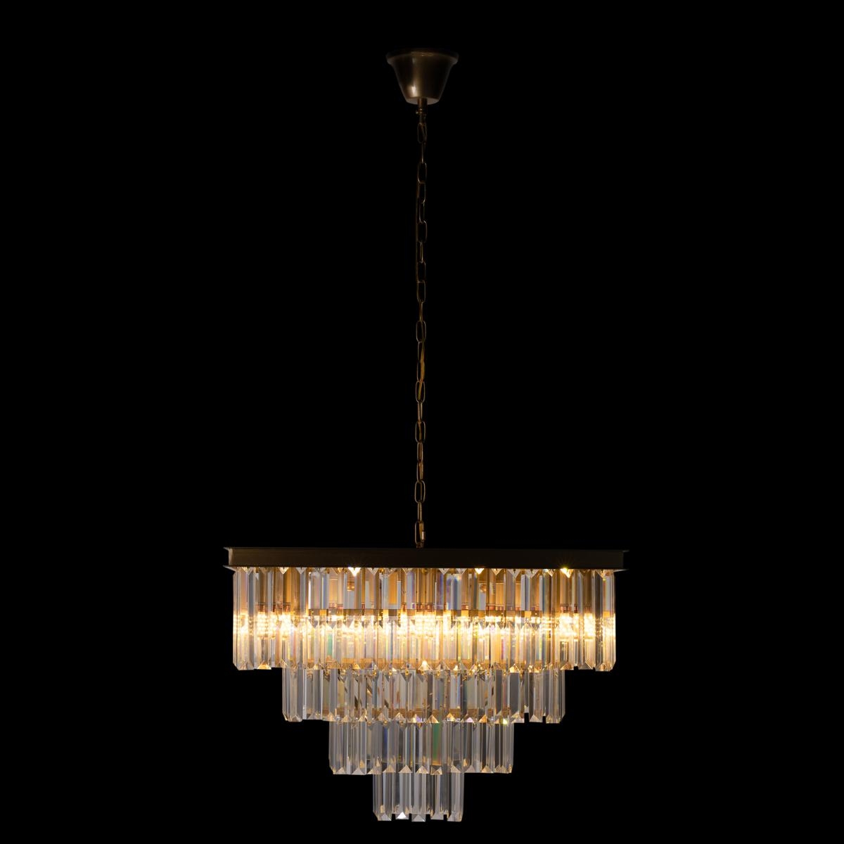 Изображение товара Подвесная каскадная люстра хрустальная светодиодная Loft It Prism Clear 10019/600S