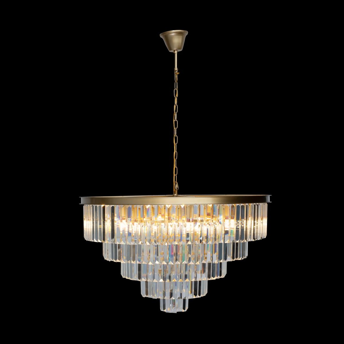 Изображение товара Подвесная каскадная хрустальная люстра Loft It Prism Clear 10019/800C для модерн интерьера