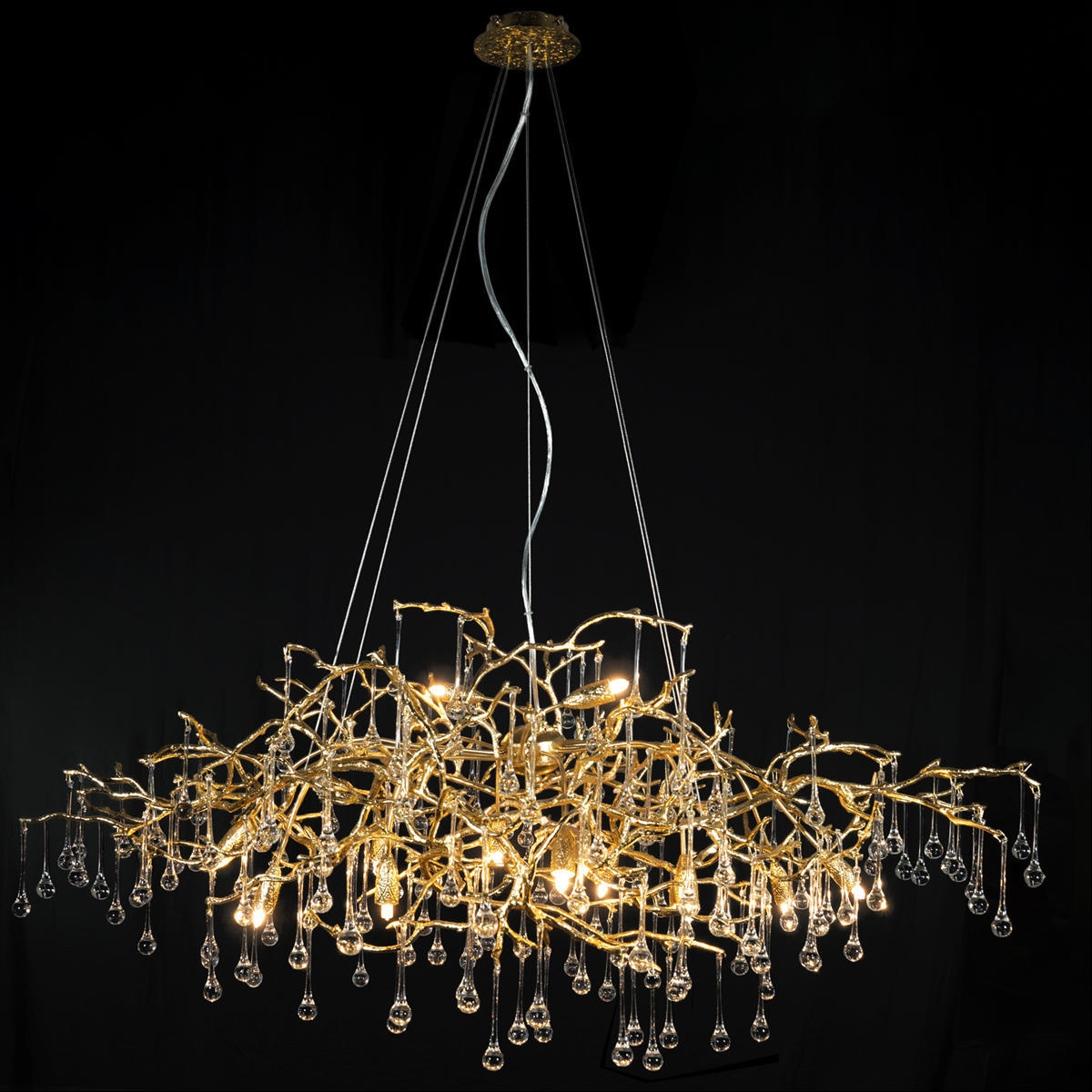 Изображение товара Подвесная люстра светодиодная 10067/1250 GD Loft It Bijout форма ветки