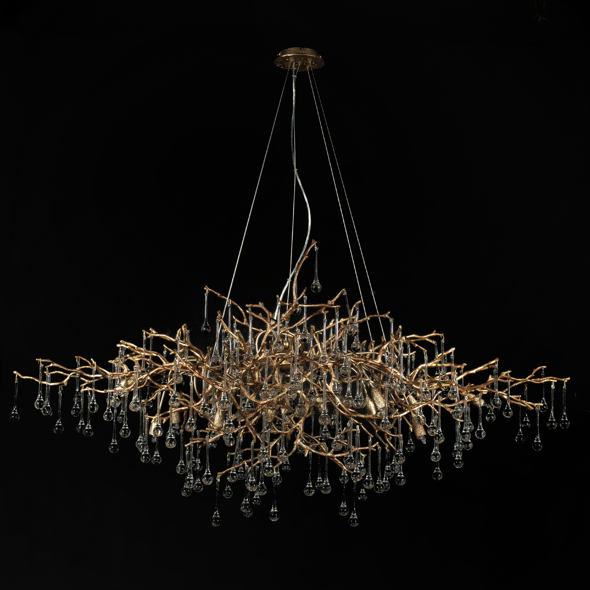 Изображение товара Подвесная люстра светодиодная 10067/1500 GB Loft It Bijout форма ветки